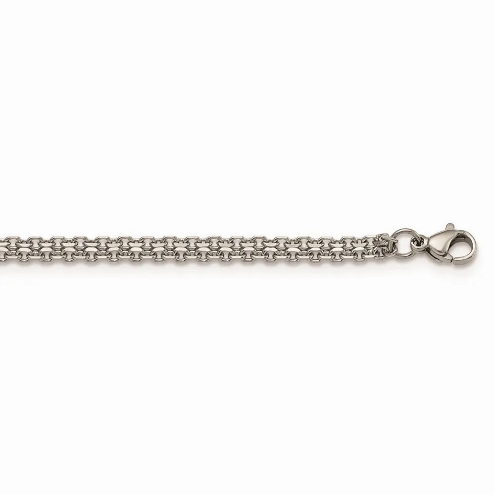Stainless Steel Polished 3.10mm Bismark Chain | SRN1885