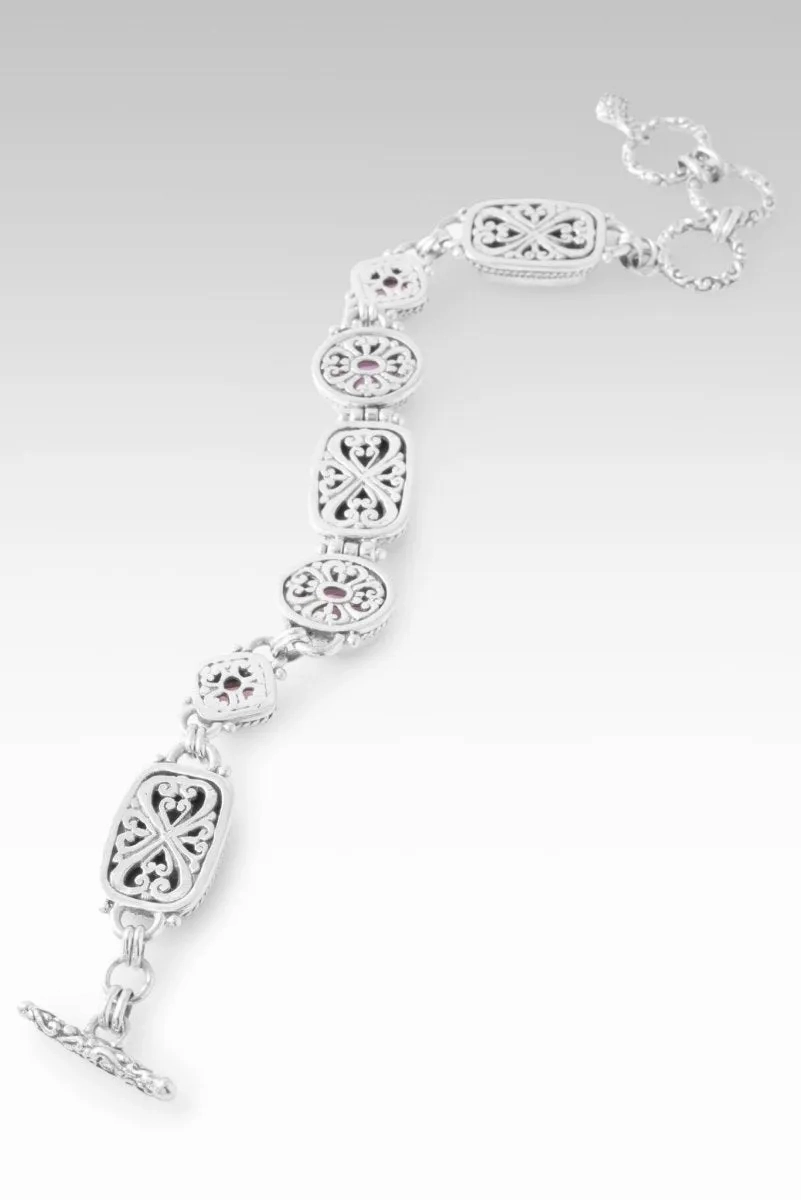 Standing in Confidence Bracelet? in Purpurite, Pink Fluorite &amp; Pure Pink? Mystic Topaz