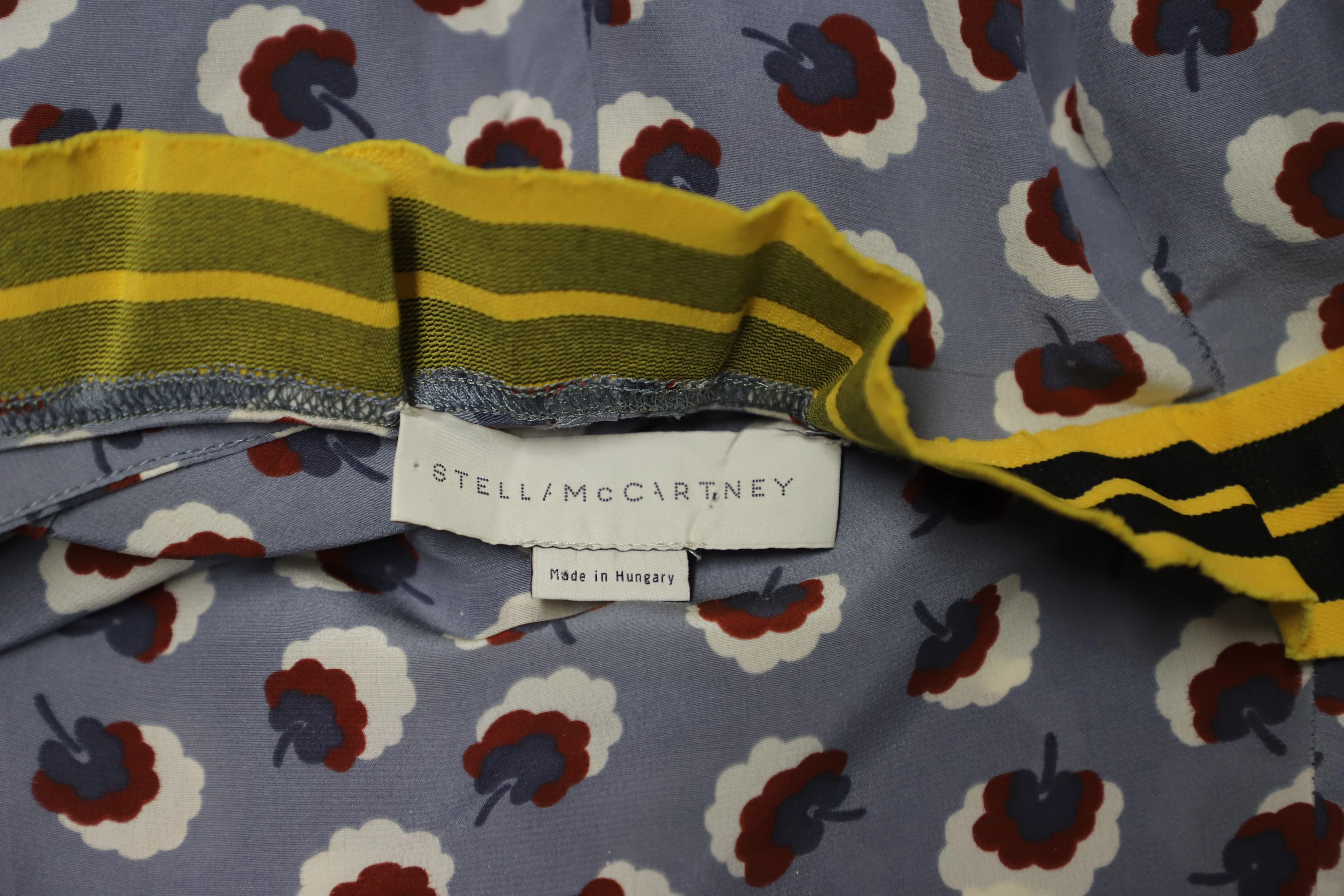 Stella McCartney Cropped Hose in Blumenmuster aus Seide