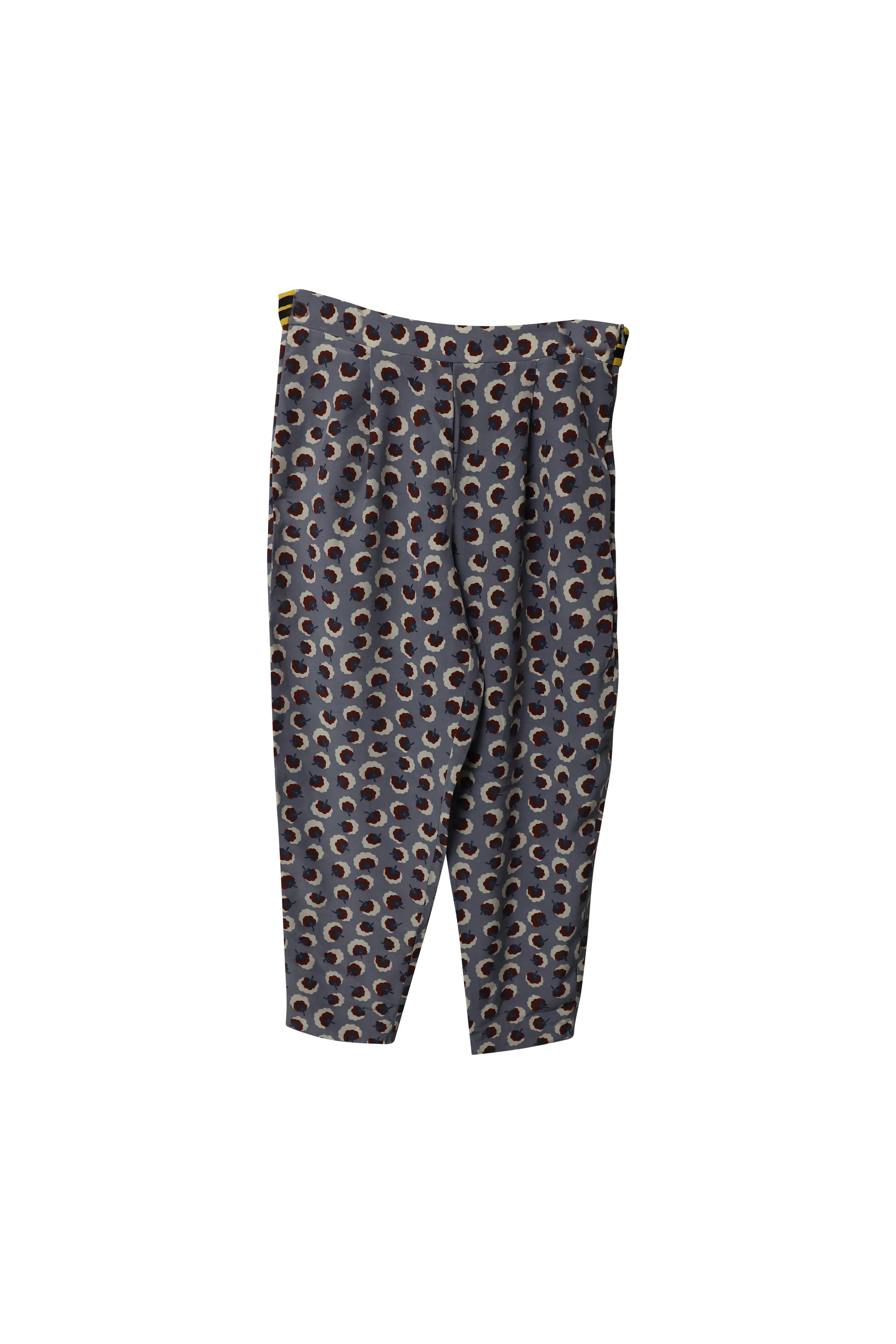 Stella McCartney Cropped Hose in Blumenmuster aus Seide