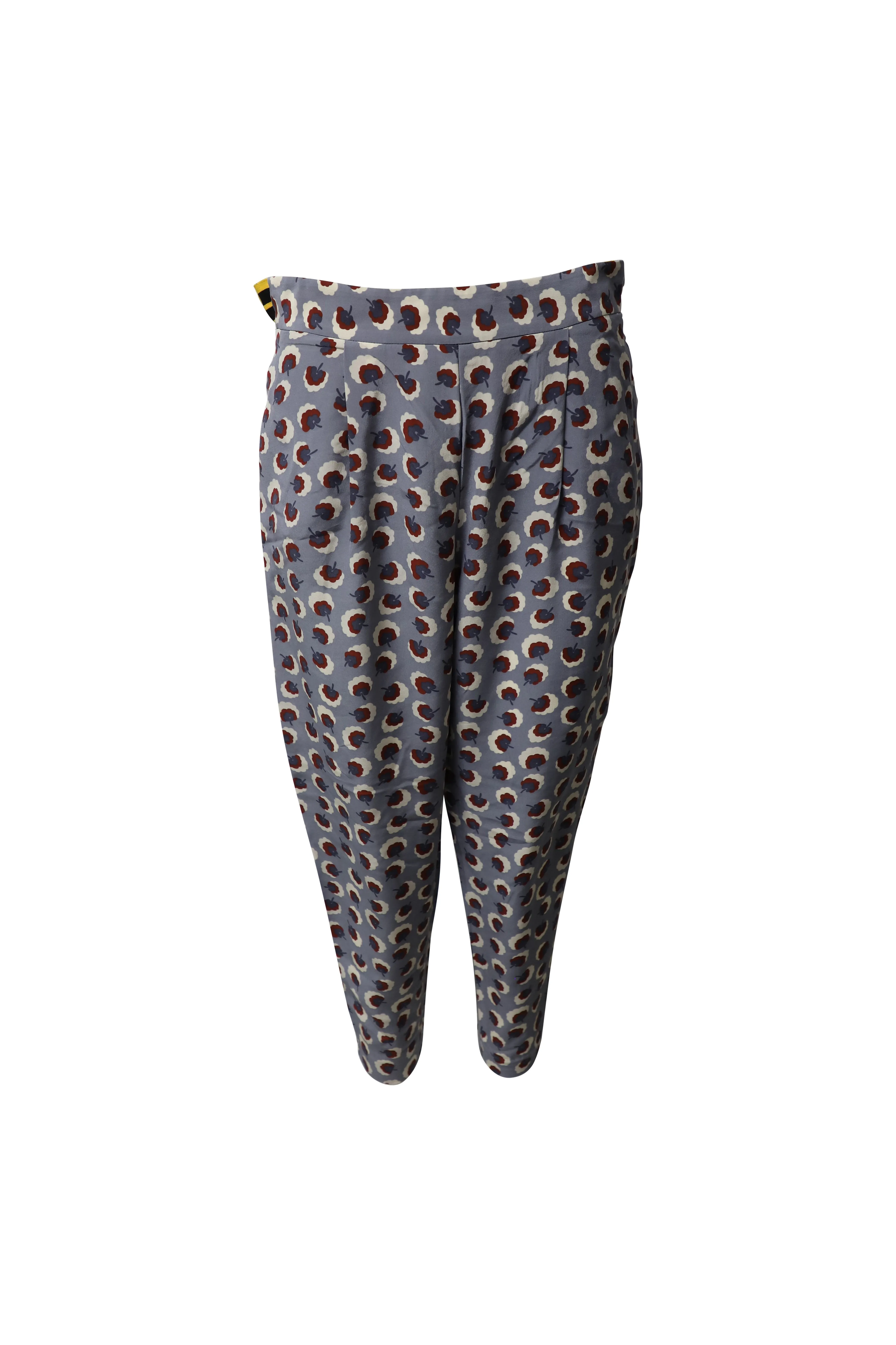 Stella McCartney Cropped Hose in Blumenmuster aus Seide