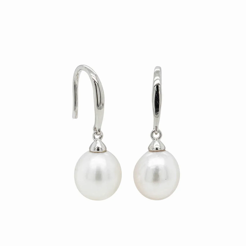 Sterling Silver Freshwater Pearl Drop Earrings