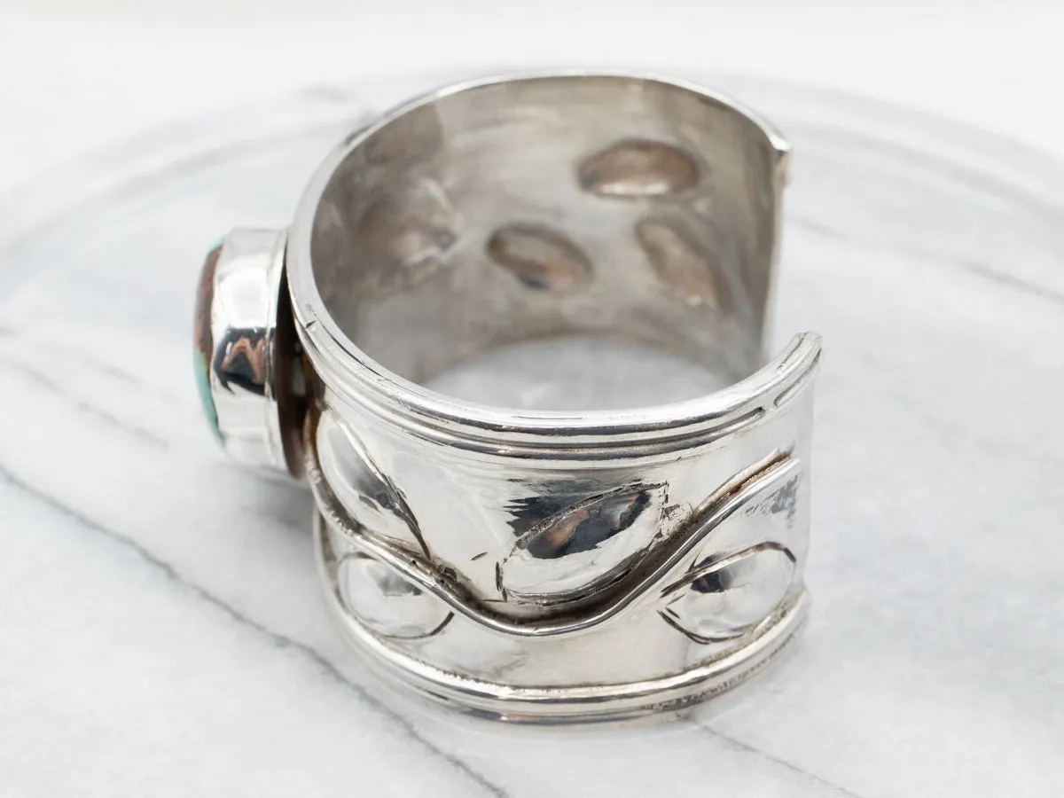 Sterling Silver Handmade Turquoise Cuff Bracelet