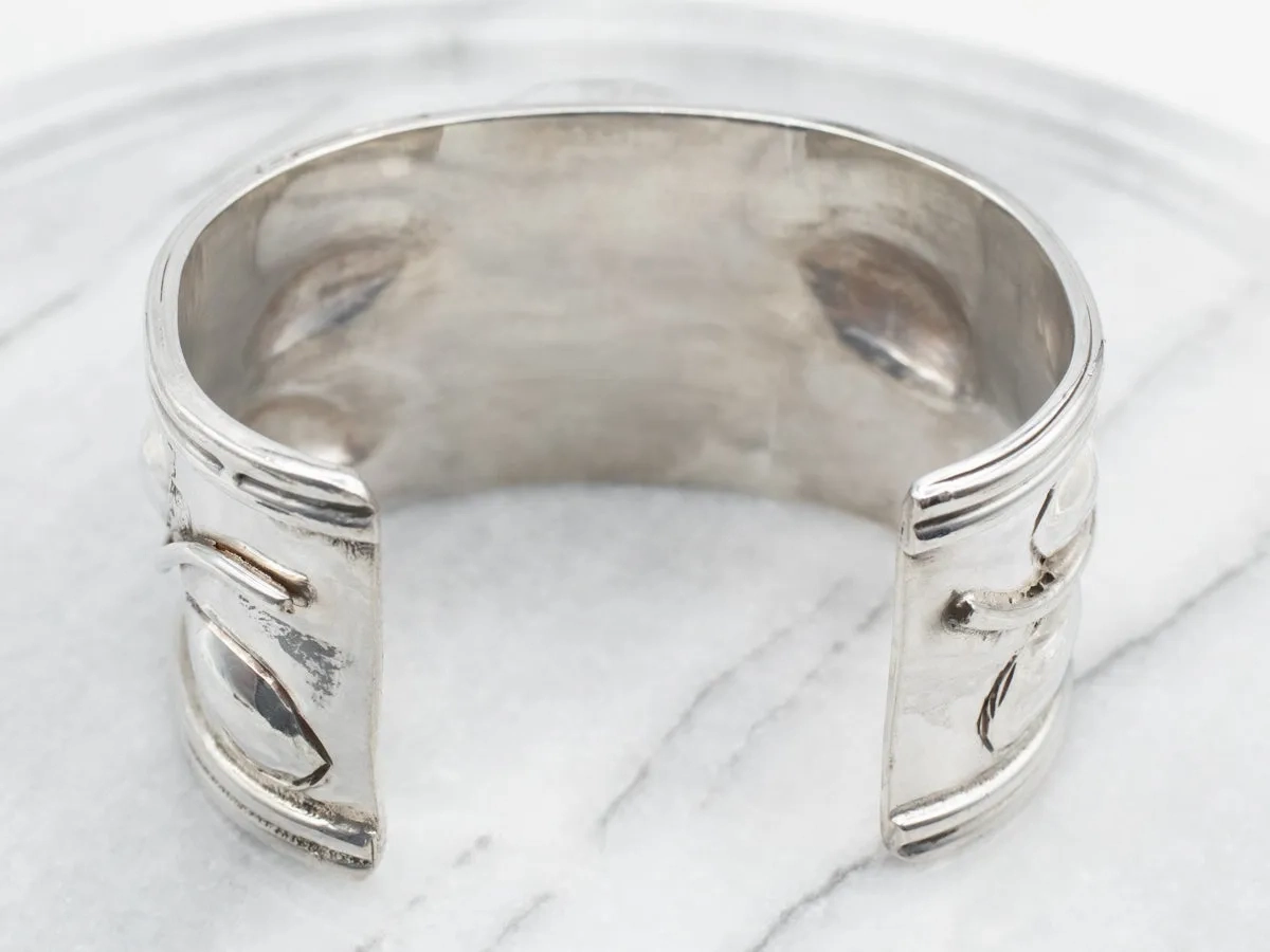 Sterling Silver Handmade Turquoise Cuff Bracelet