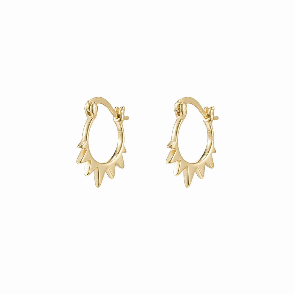 Sterling Silver Staple Hoop Earrings