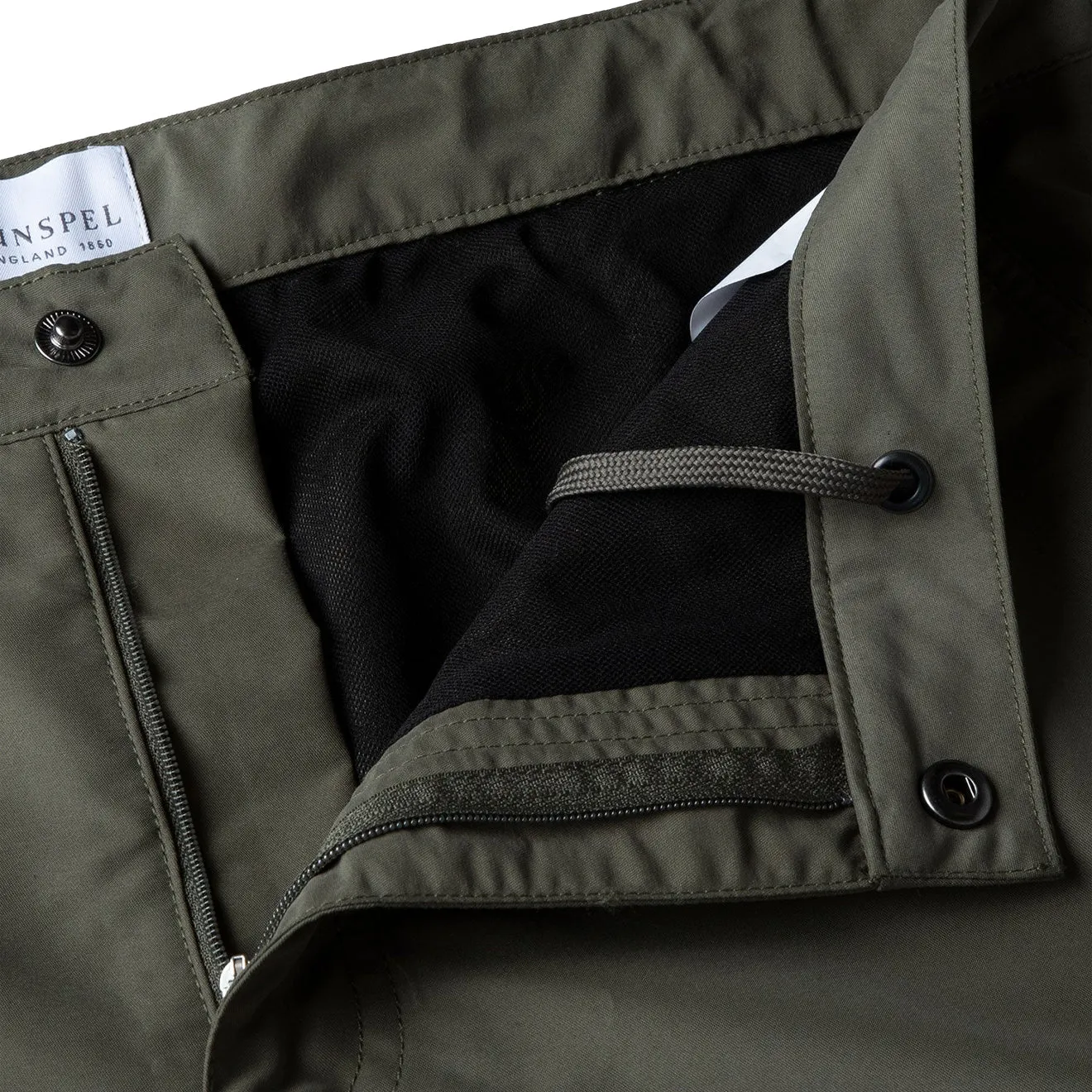 Sunspel Maßgeschneiderte Badeshorts Jägergrün