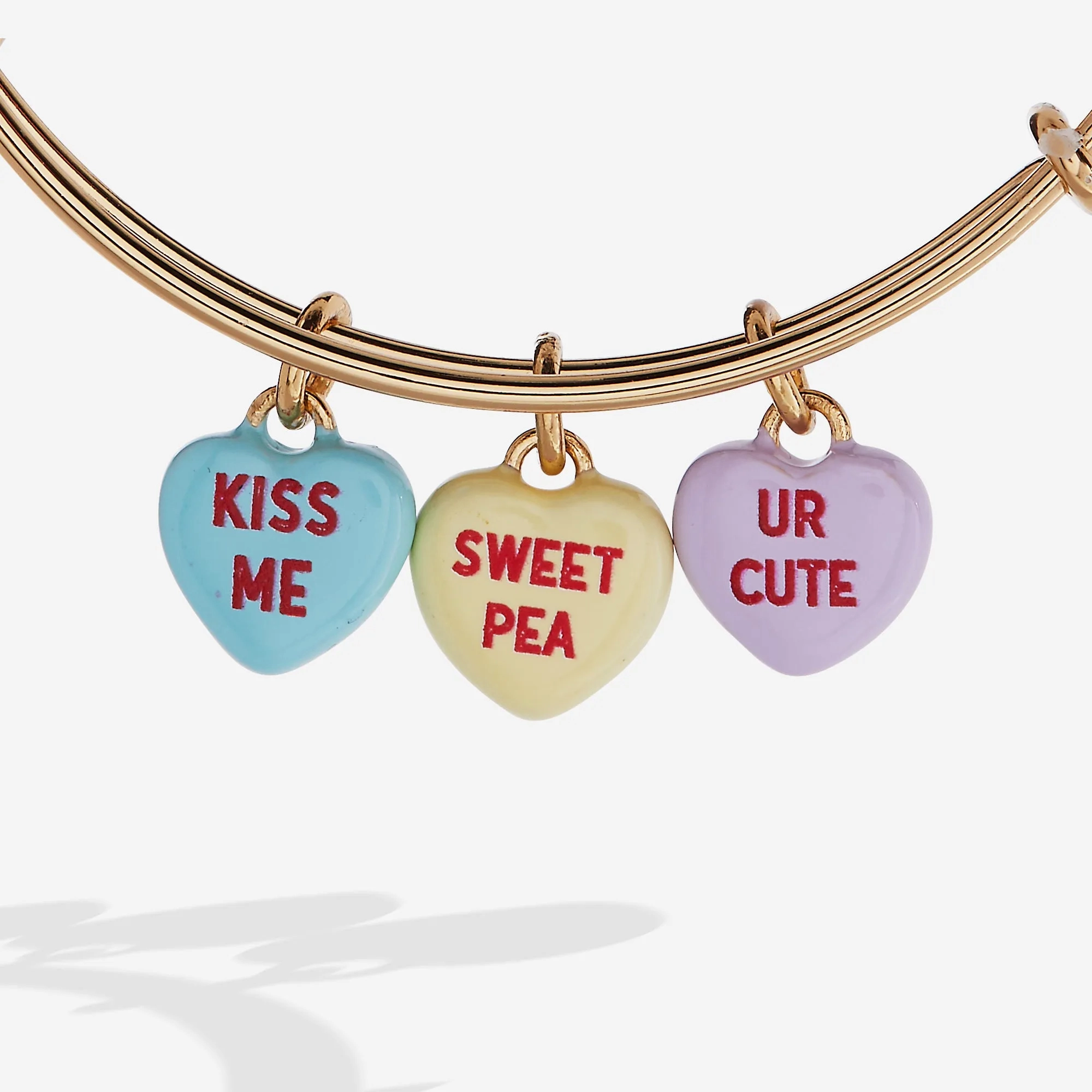 Sweethearts? Multi-Heart Charm Bangle