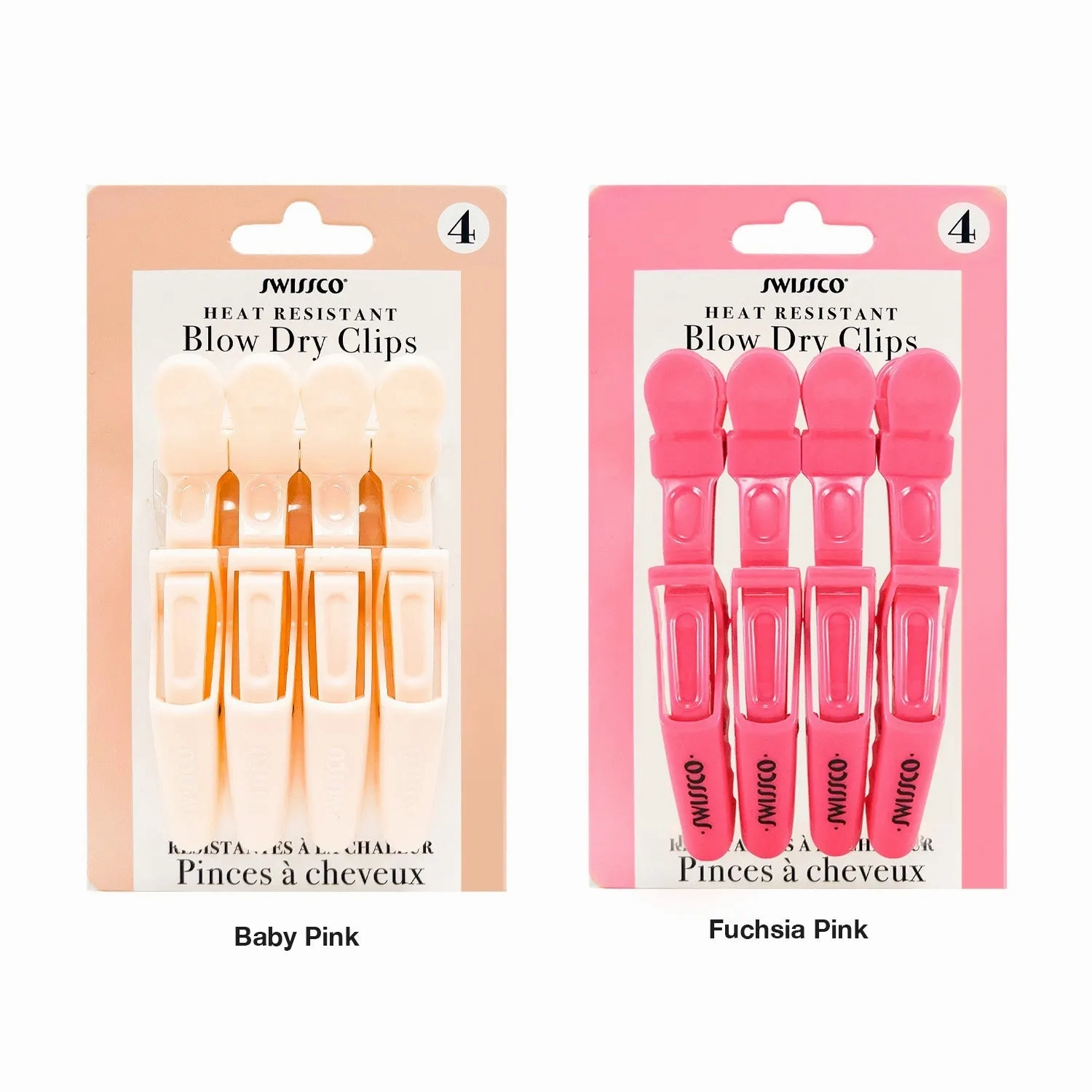 Swissco Heat Resistant Blow Dry Clips 4pk