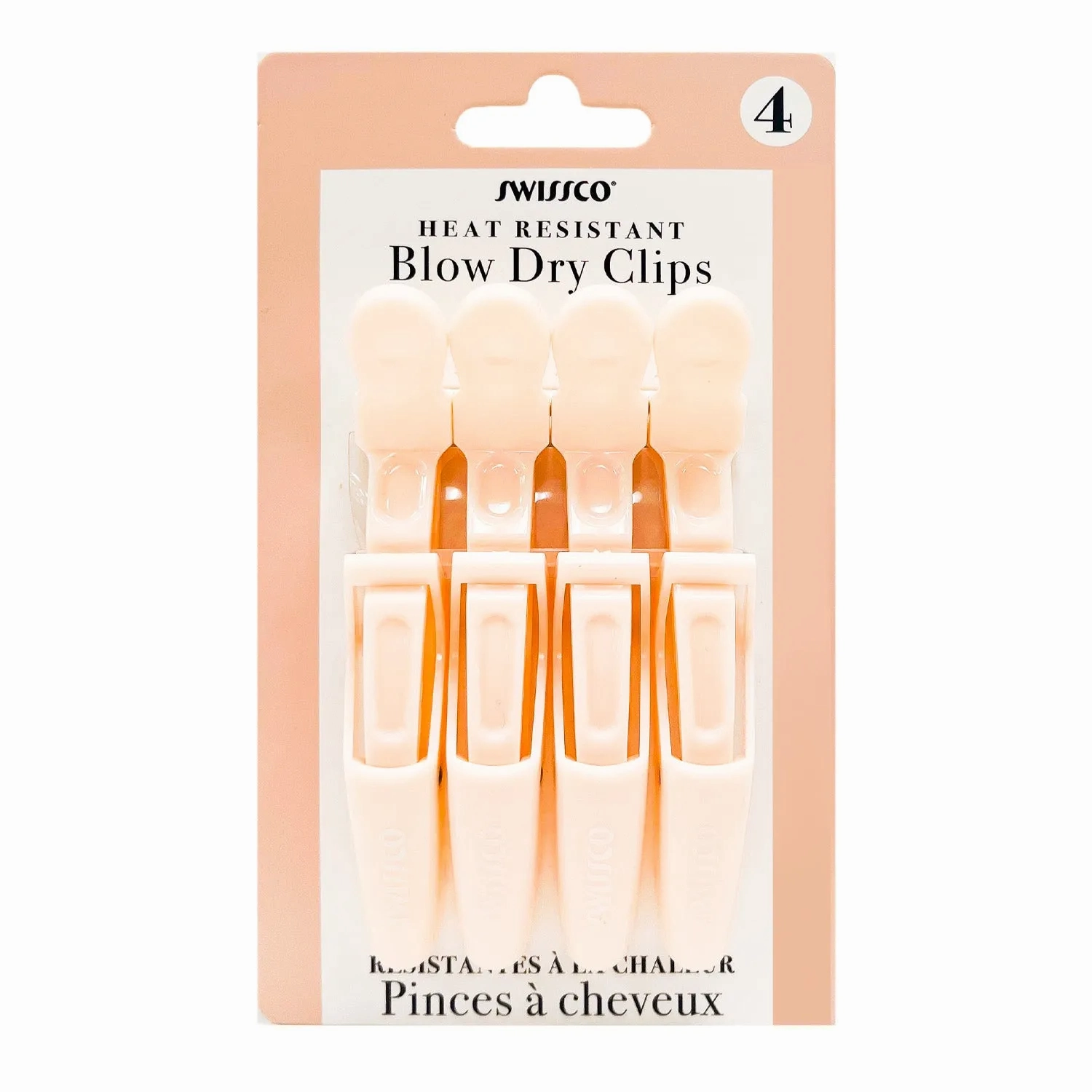 Swissco Heat Resistant Blow Dry Clips 4pk