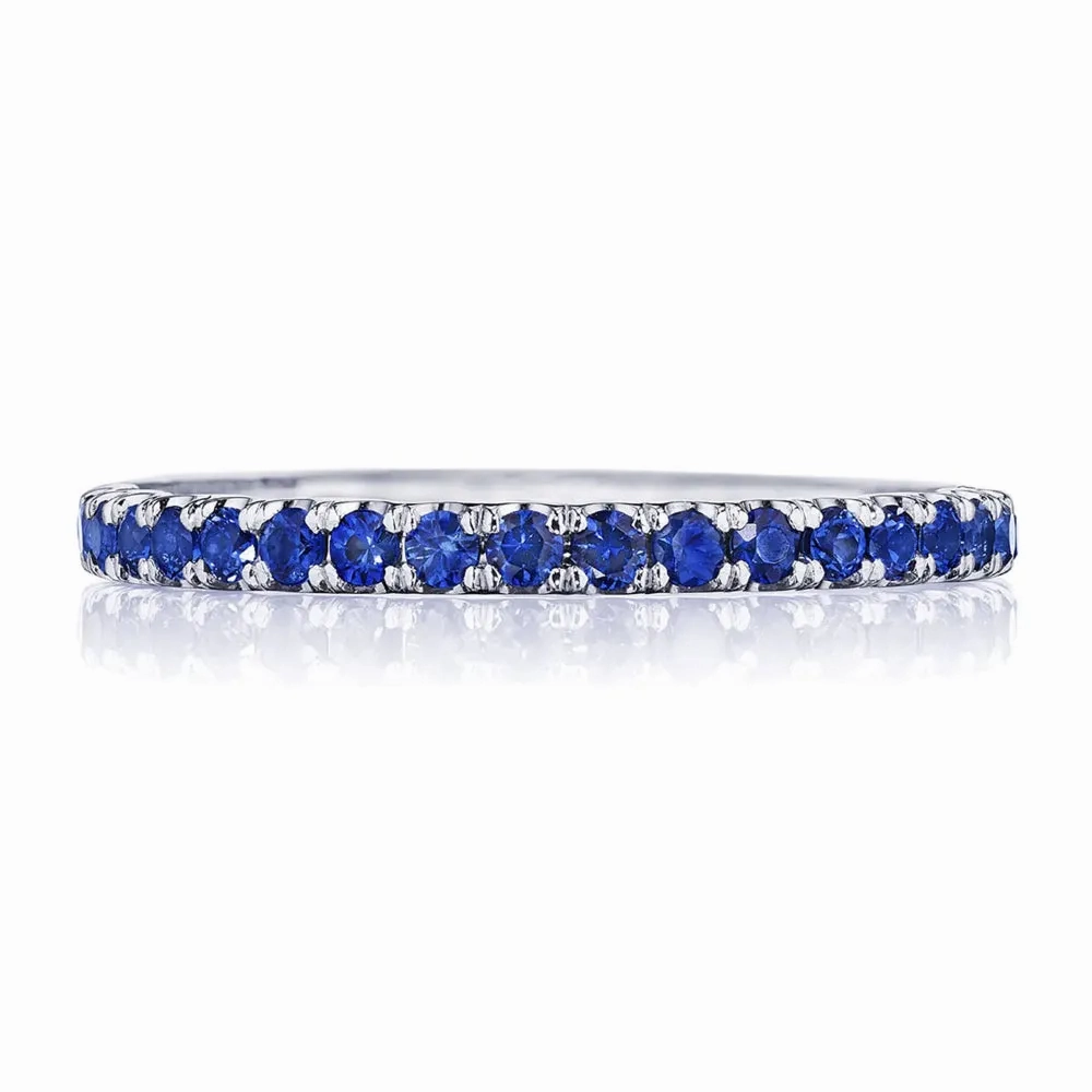 Tacori Sculpted Crescent String of Sapphires Ring