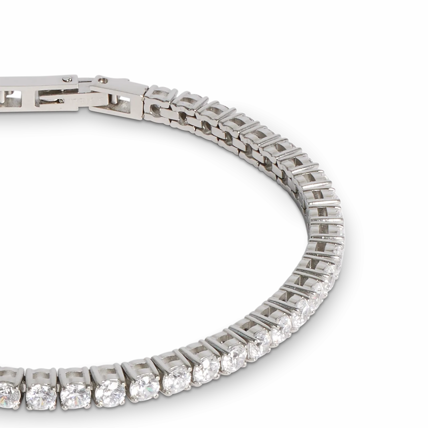Tennis bracelet silver-crystal