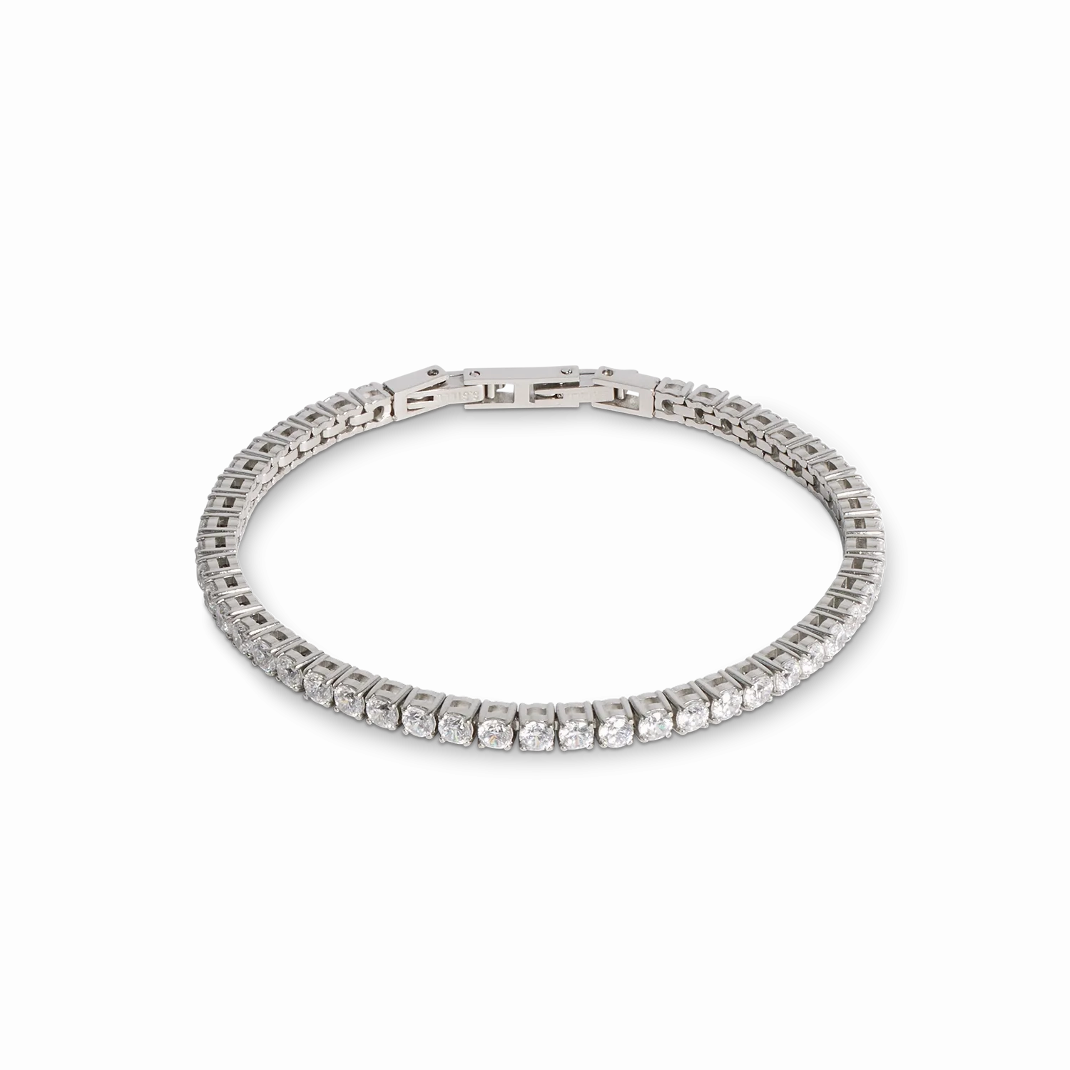 Tennis bracelet silver-crystal