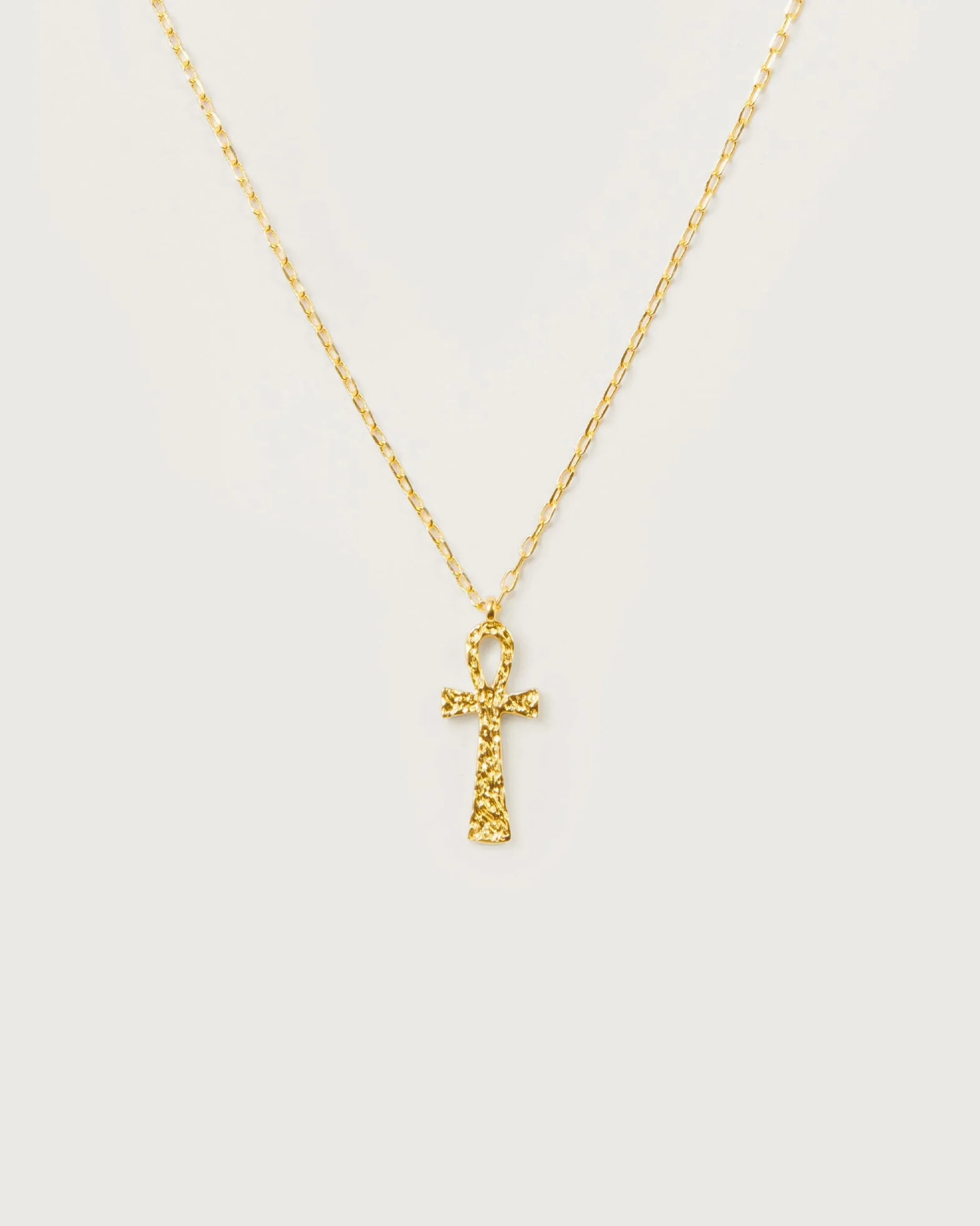 Textured Ankh Necklace