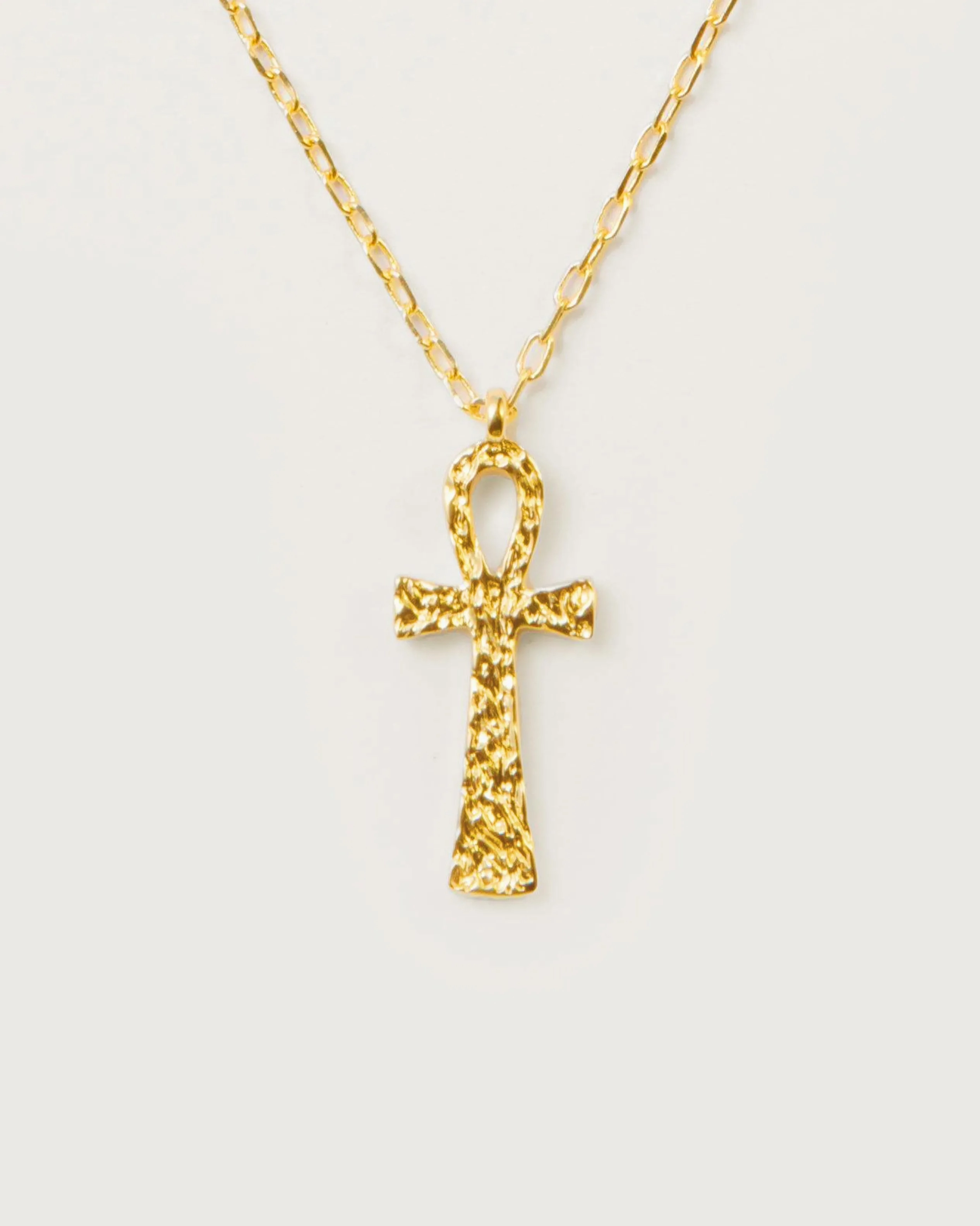 Textured Ankh Necklace