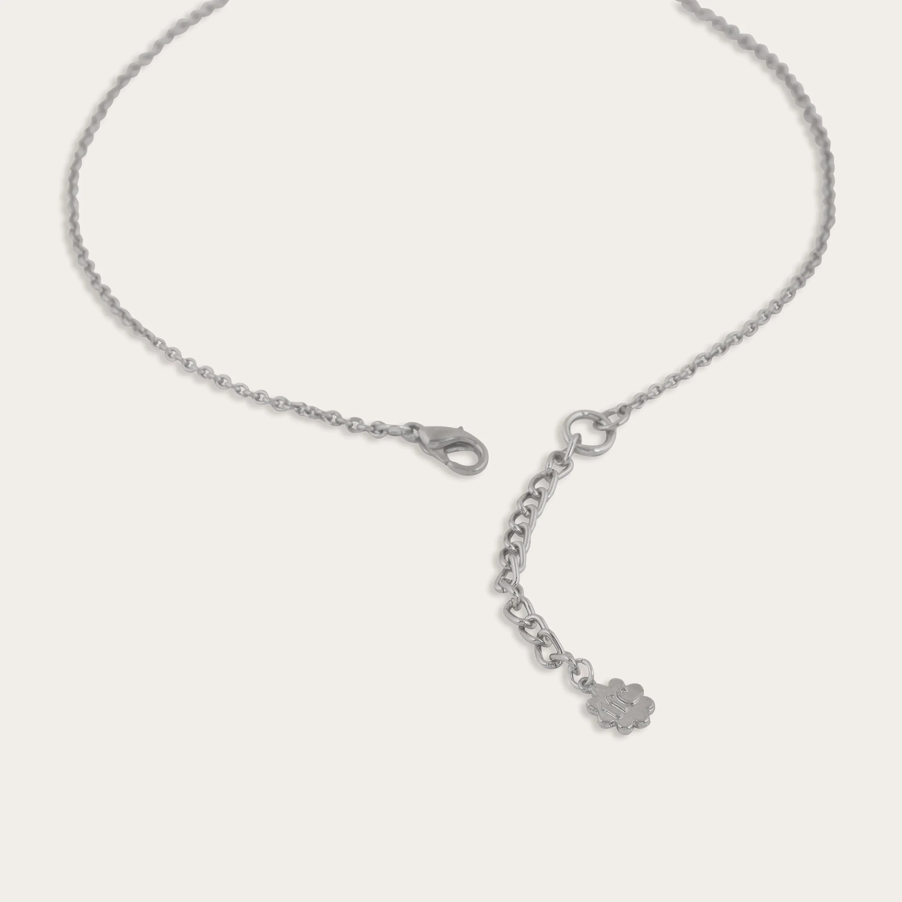 TFC Cute Puppy Bead Silver Plated Pendant Necklace