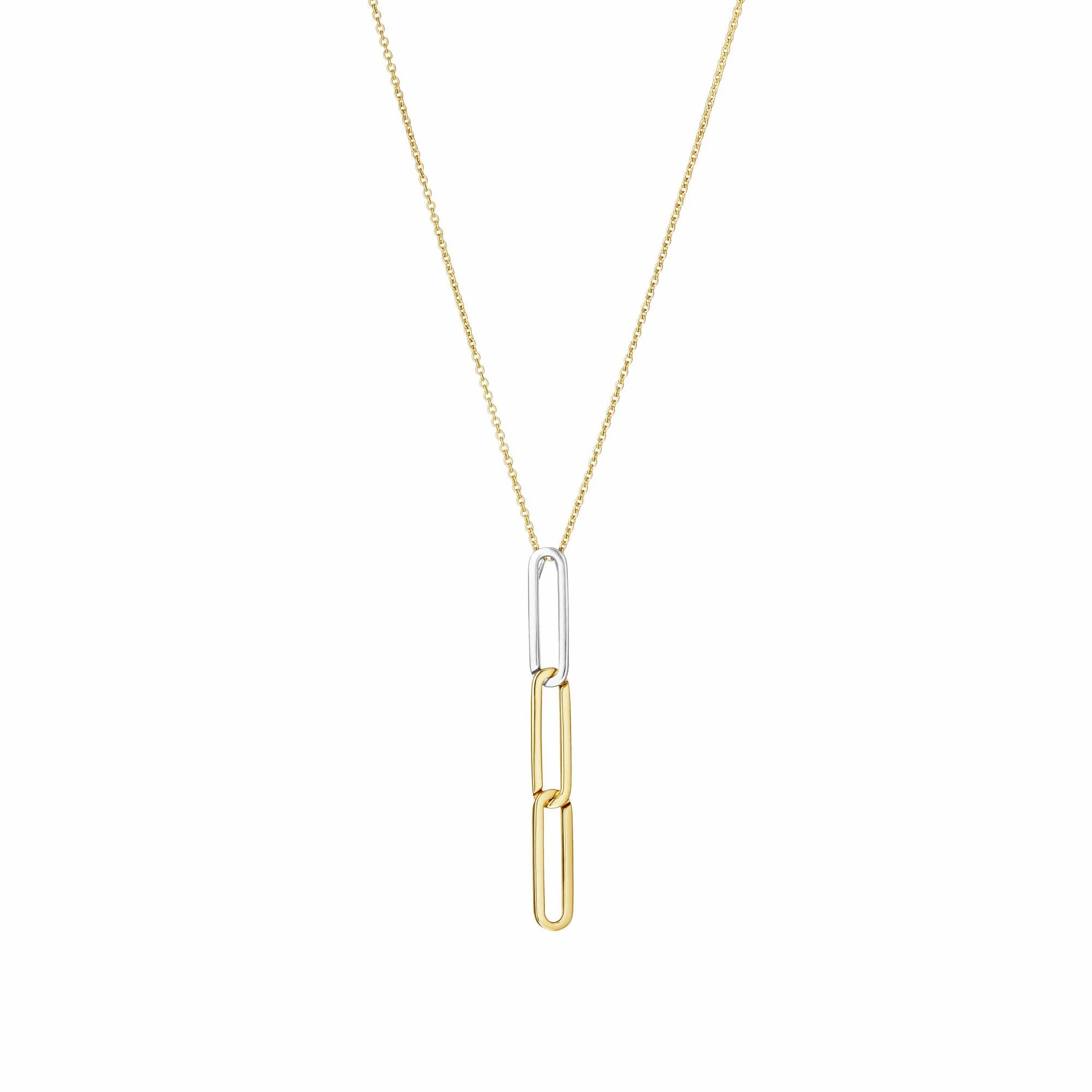 The breath 18K Gold &amp; Silver Necklace