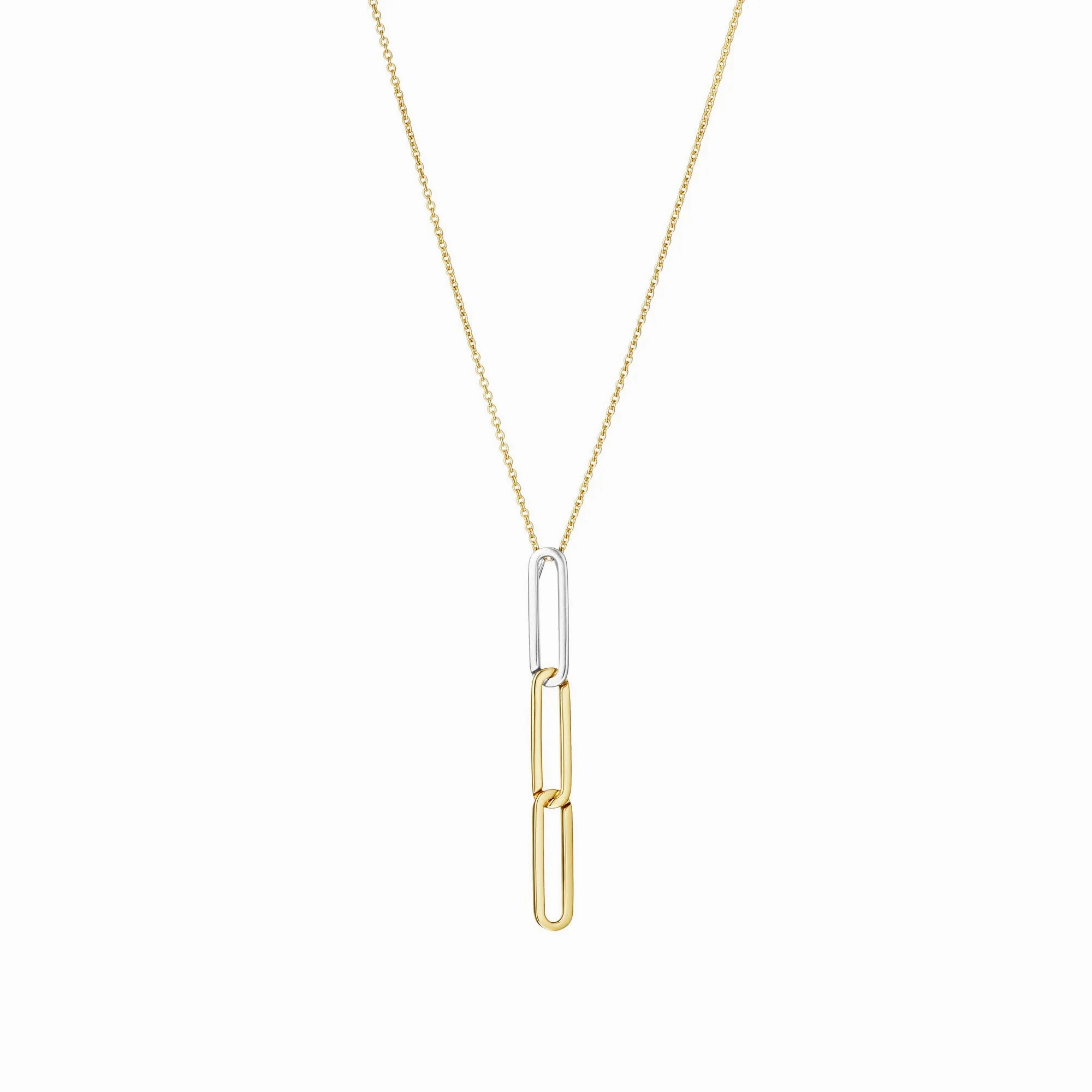 The breath 18K Gold &amp; Silver Necklace