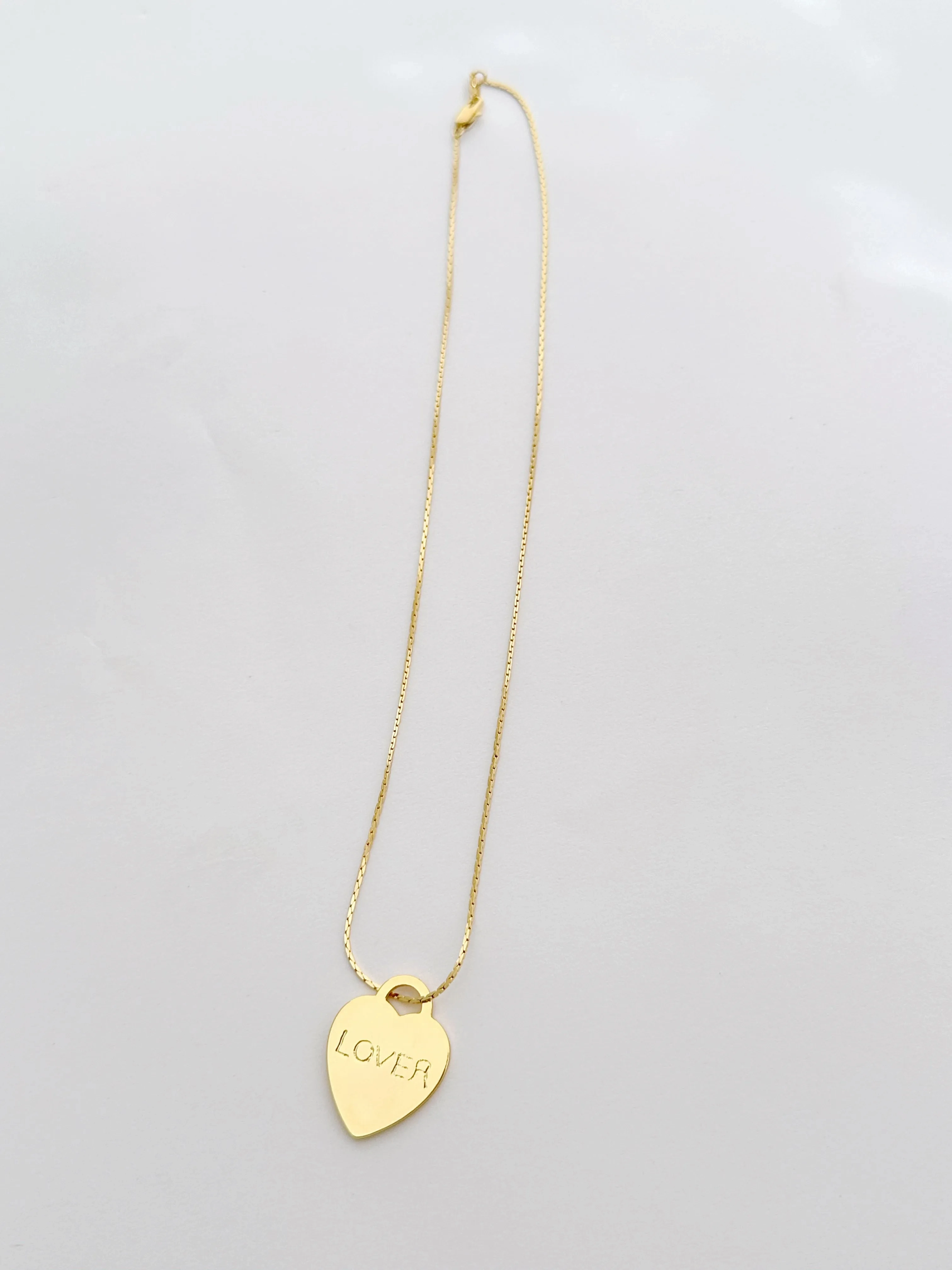 The Lover Heart &amp; Chain Necklace