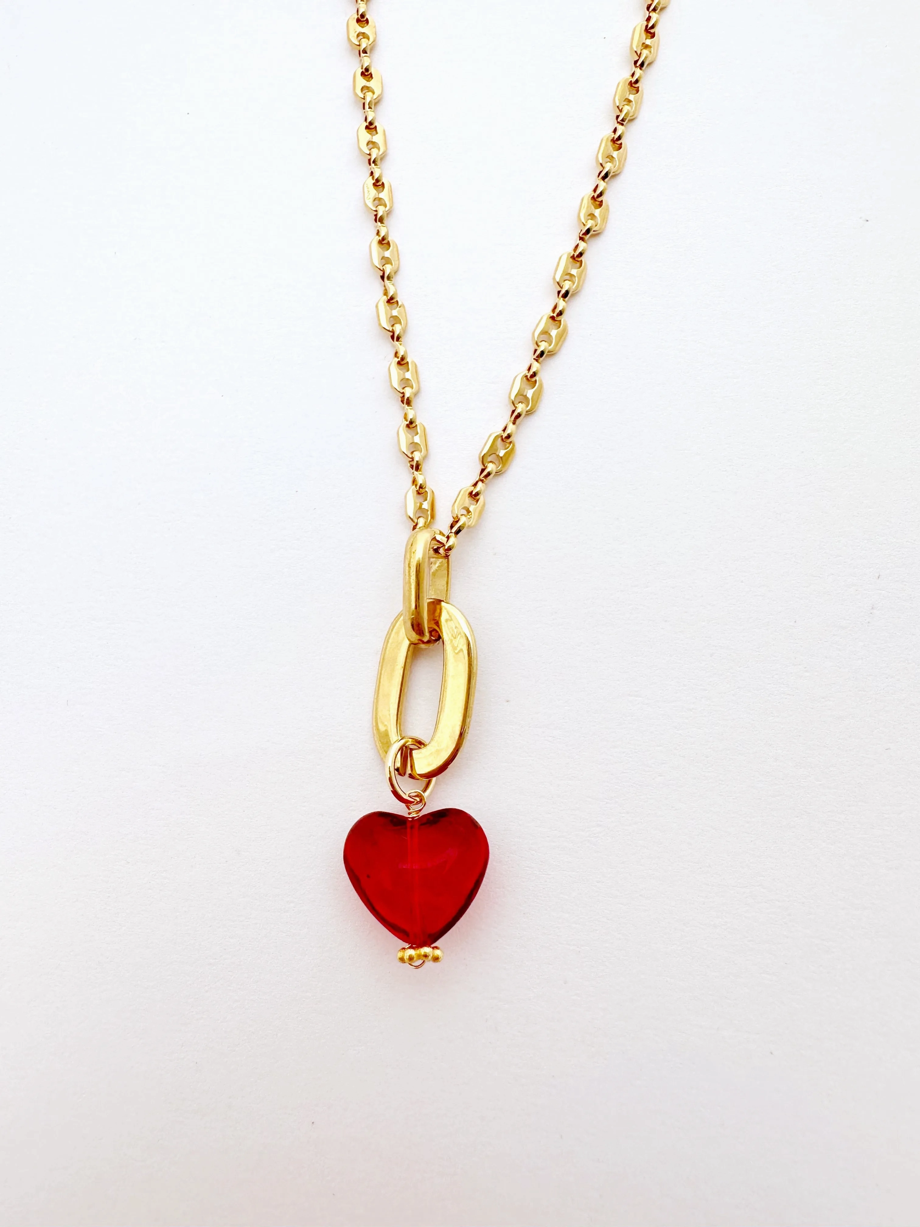 The Mini Red Heart Necklace