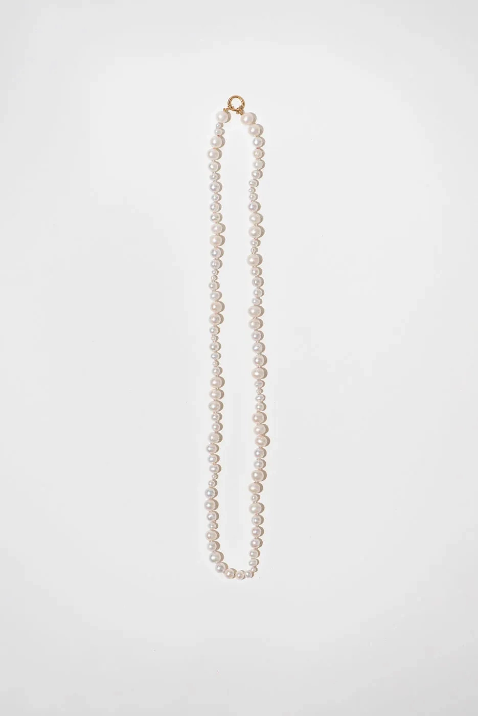 The Pearl Variation Beach 18K Gold Plated Long Necklace w. Pearls