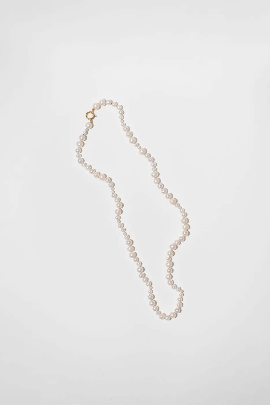 The Pearl Variation Beach 18K Gold Plated Short Necklace w. Pearls