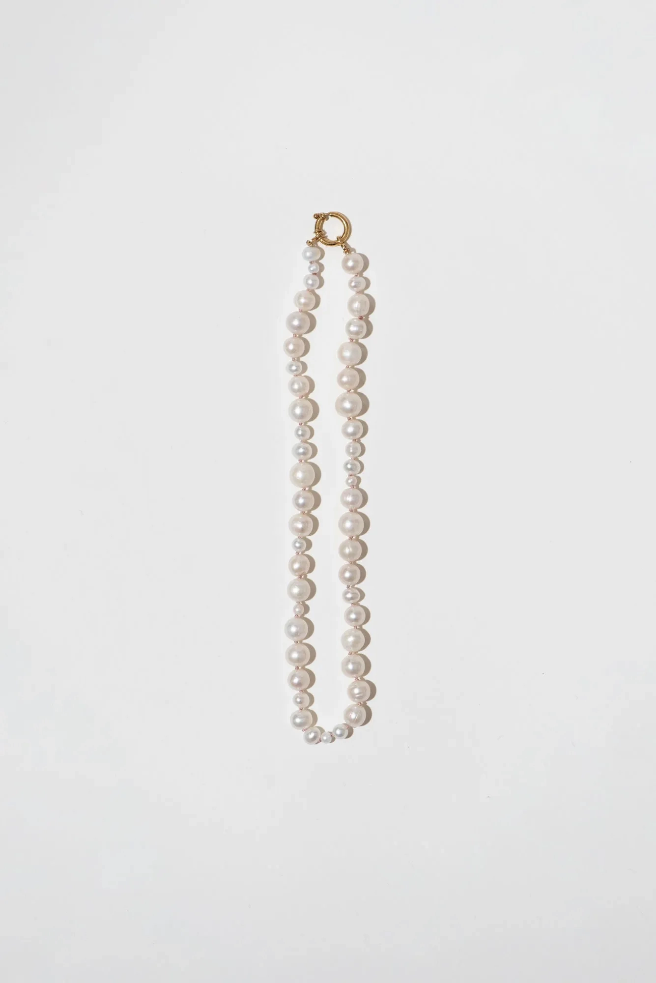 The Pearl Variation Beach 18K Gold Plated Short Necklace w. Pearls