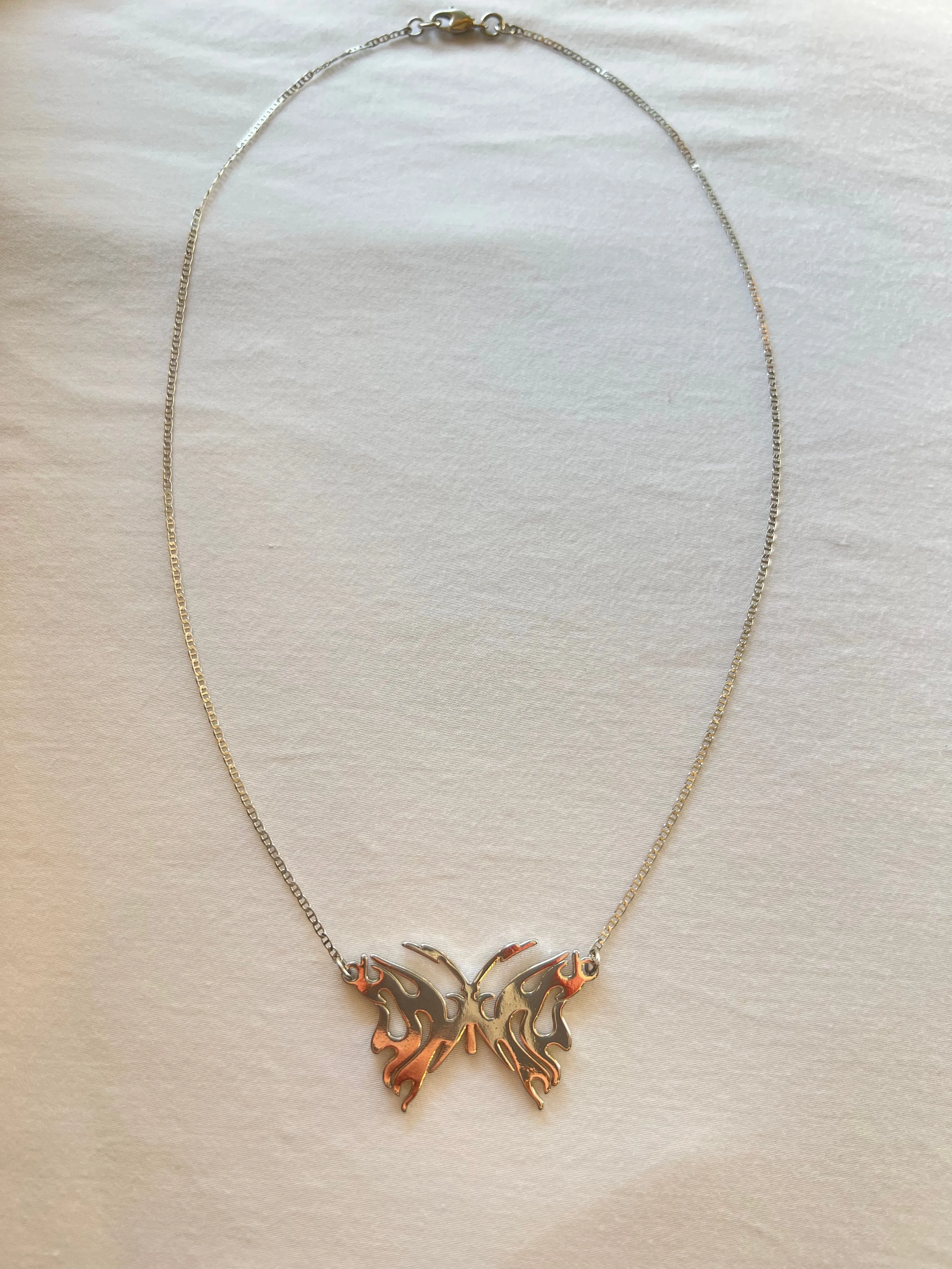 The Silver Butterfly Necklace SAMPLE