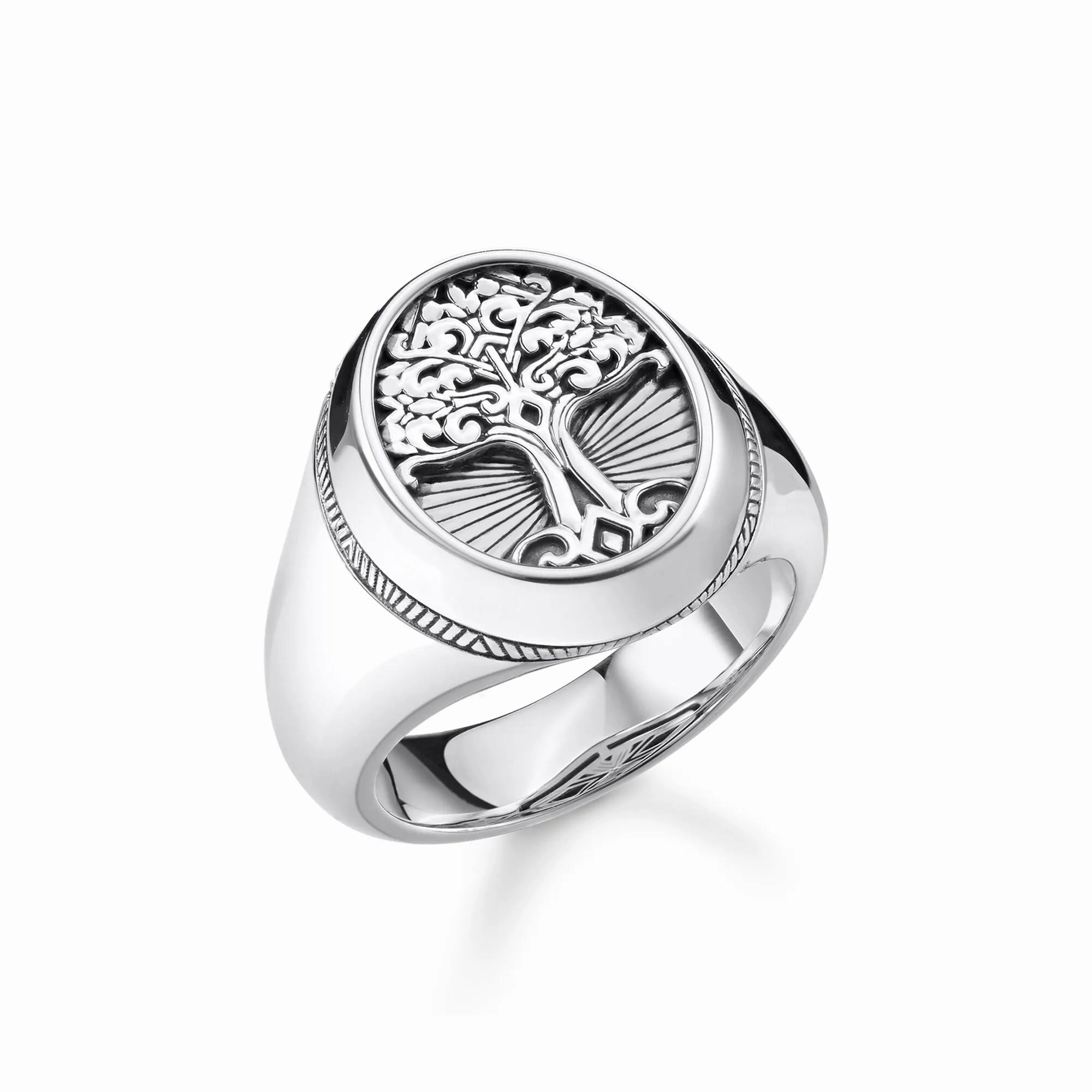 Thomas Sabo Rebel At Heart Sterling Silver Tree Of Life Signet Ring D