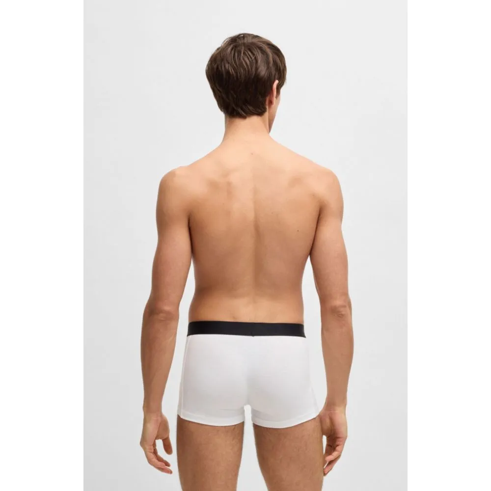 Dreierpack Stretch-Baumwoll-Boxershorts mit Logo-Bund