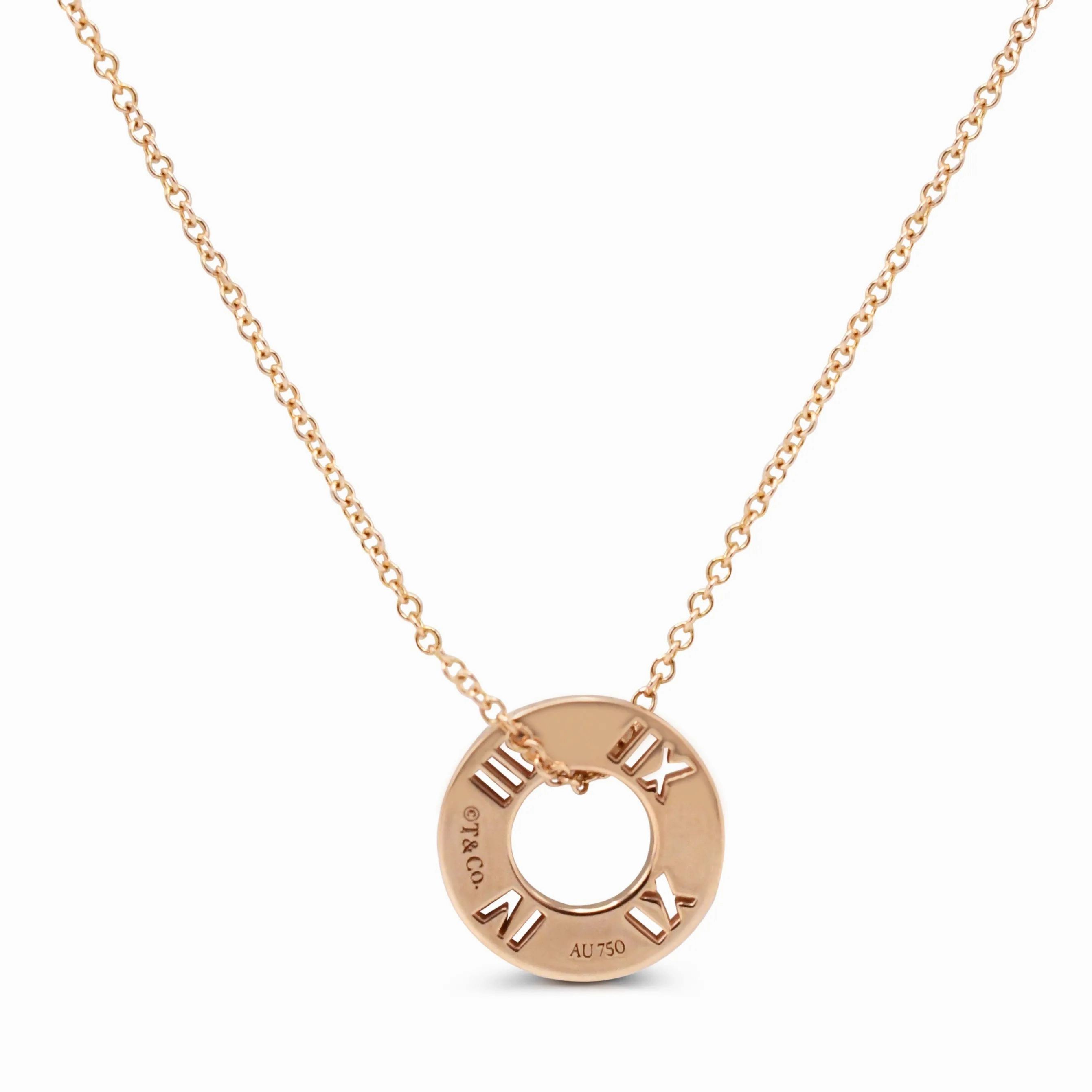 Tiffany Atlas Diamond Pendant On 16&quot; Necklace