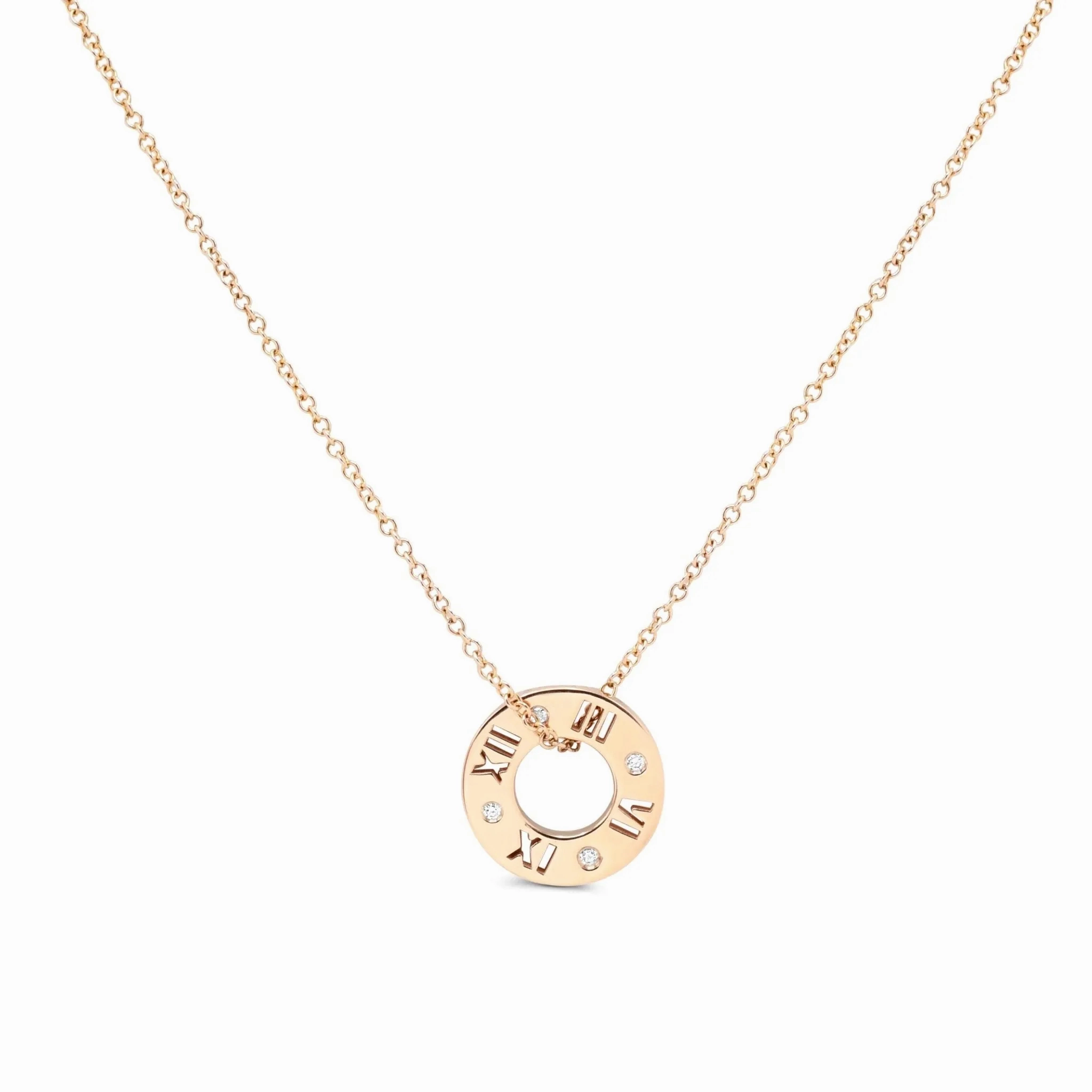 Tiffany Atlas Diamond Pendant On 16&quot; Necklace