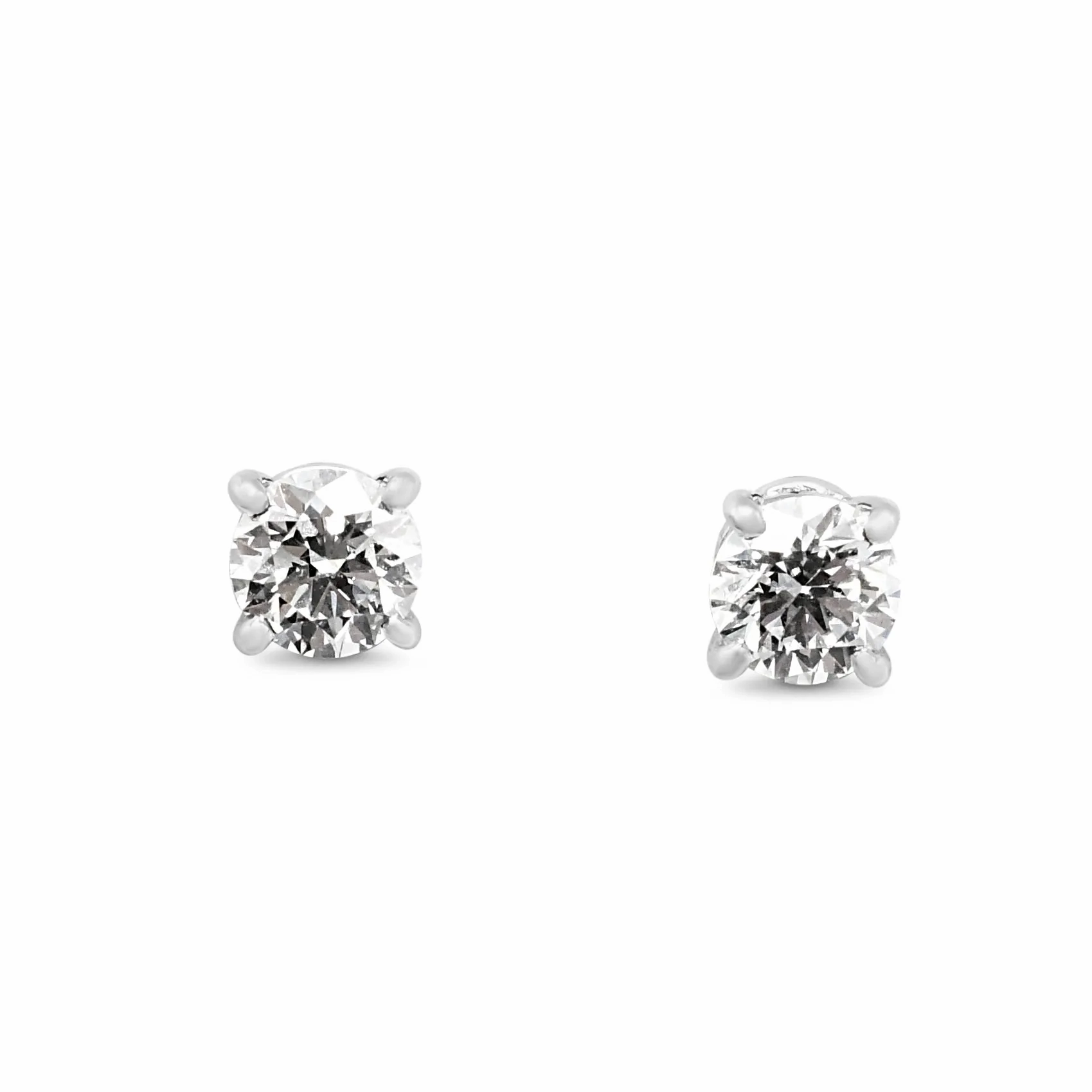 Tiffany Brilliant Cut Diamond Stud Earrings - Platinum