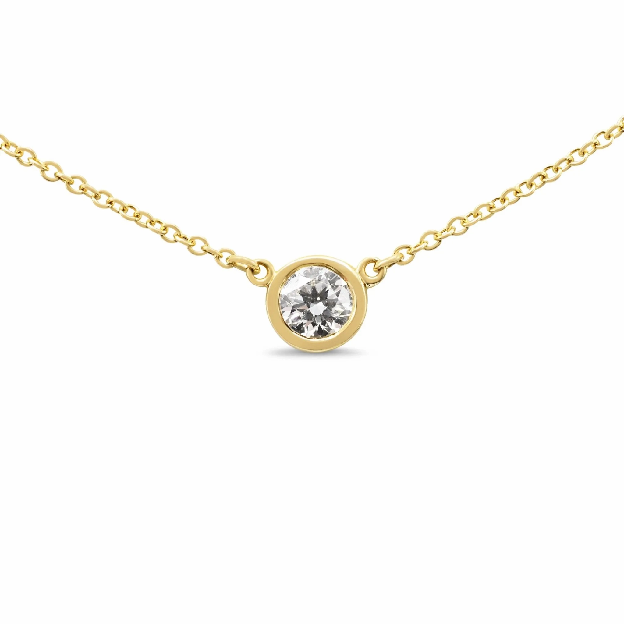 Tiffany Diamonds by the Yard Single Diamond Pendant Necklace