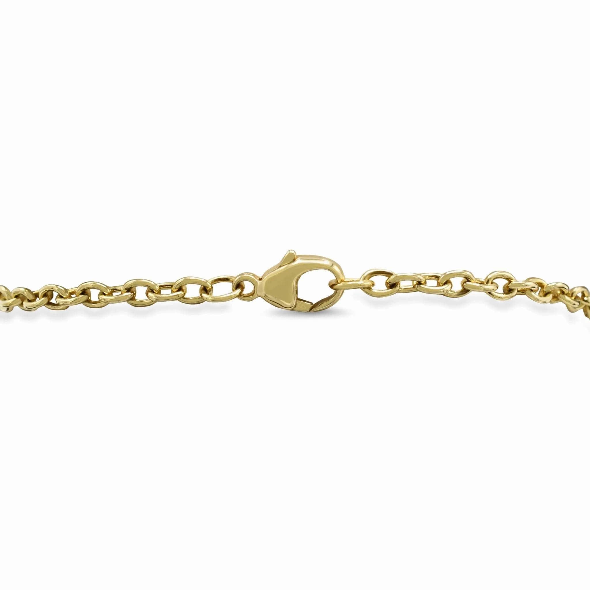 Tiffany Heart &amp; Padlock 6.5&quot; Bracelet - 18ct Yellow Gold