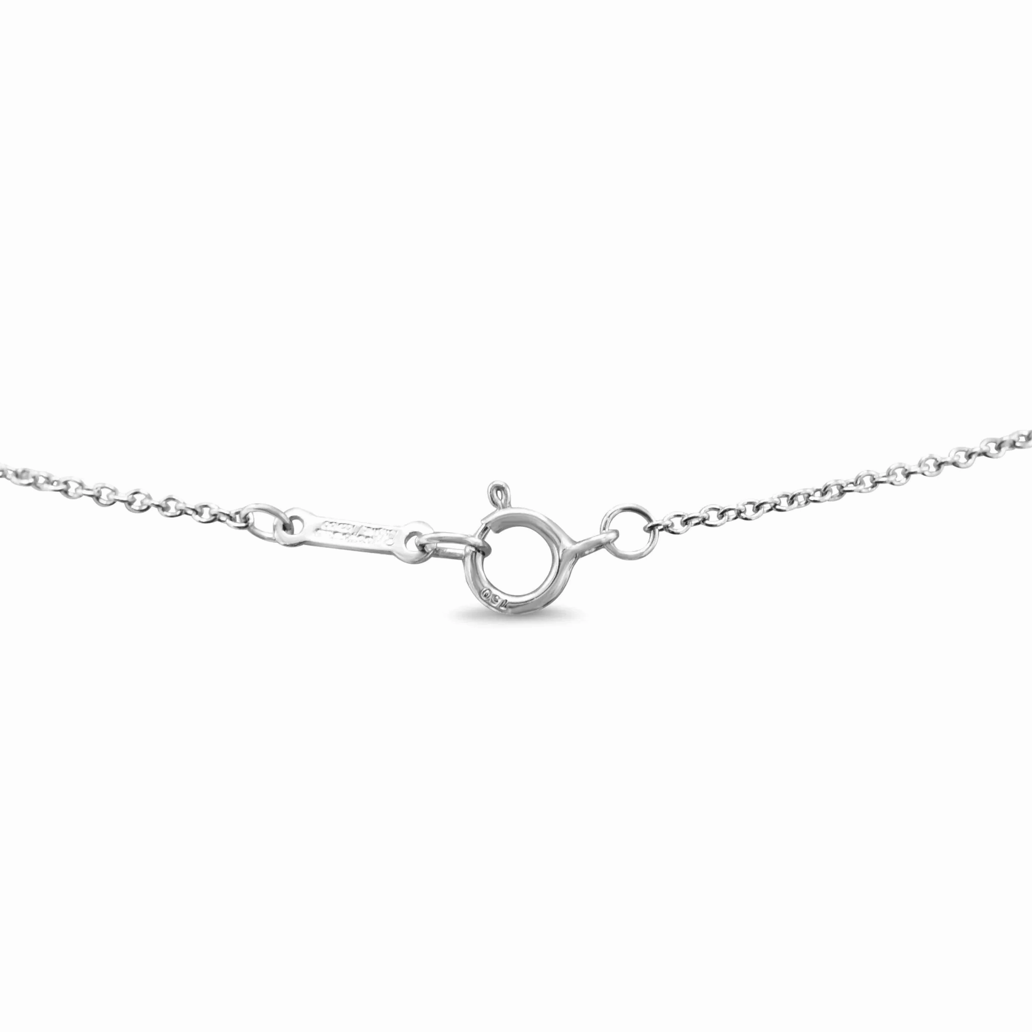 Tiffany Paloma Picasso Infinity Diamond Necklace - 18ct White Gold
