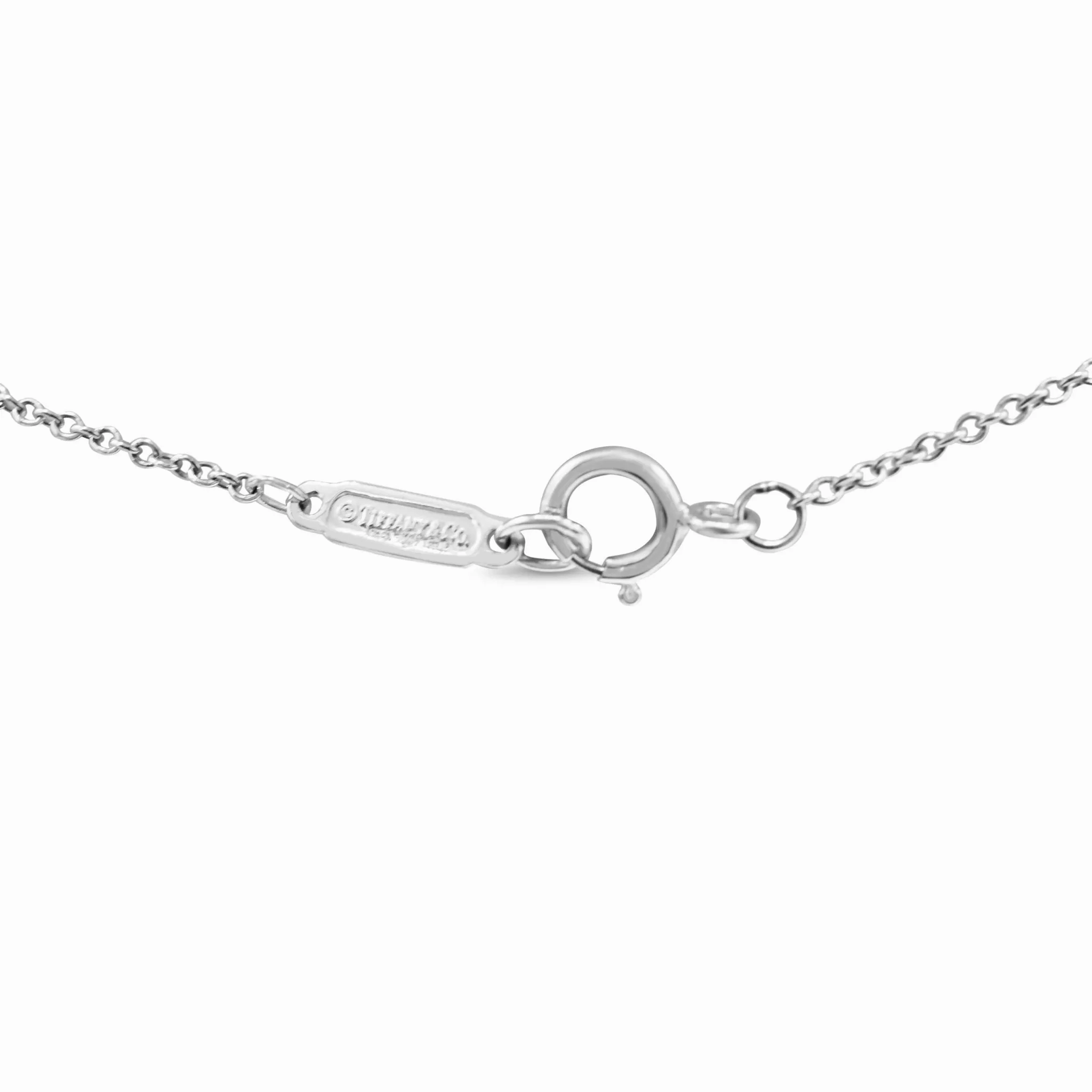 Tiffany Paper Flower Diamond &amp; Tanzanite Pendant Necklace