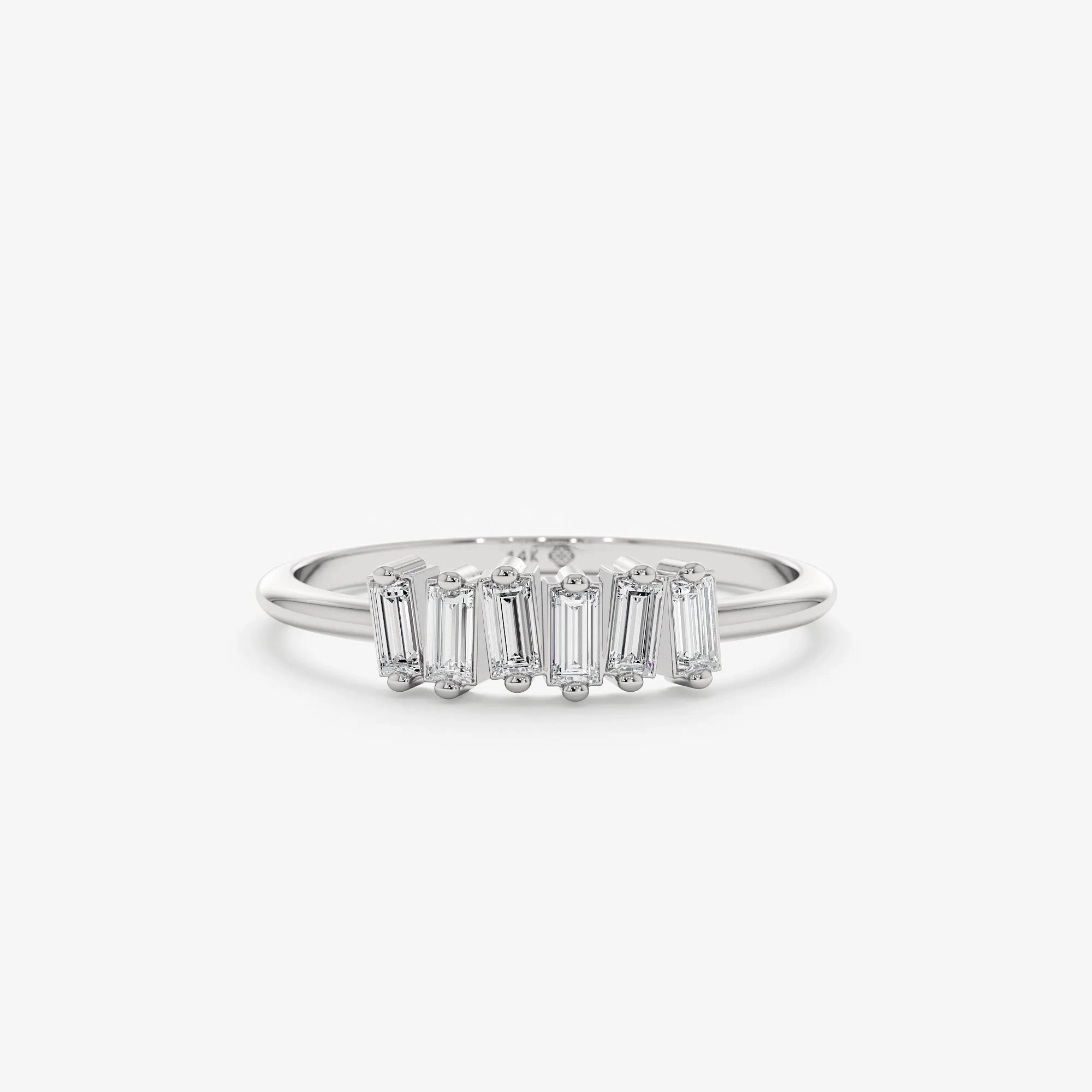 Tilted Diamond Cluster Ring, Helena