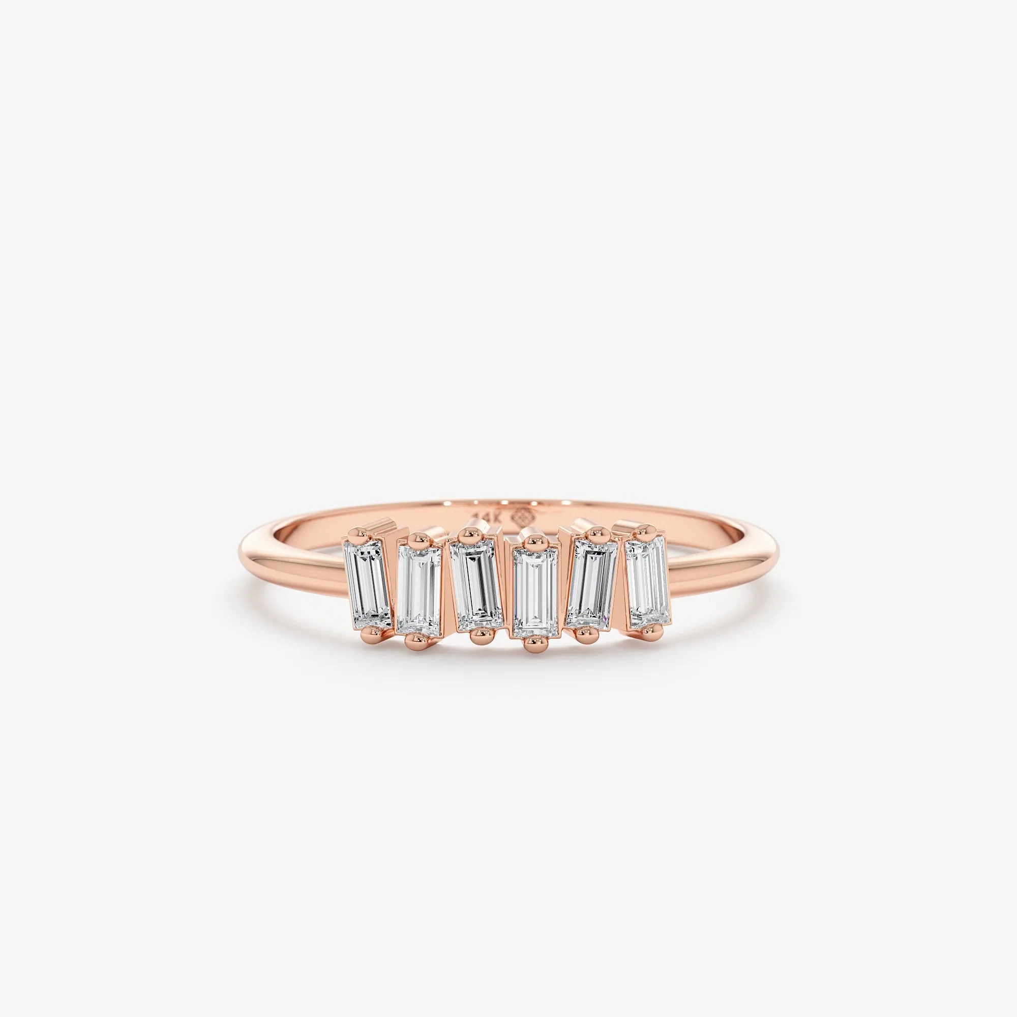 Tilted Diamond Cluster Ring, Helena