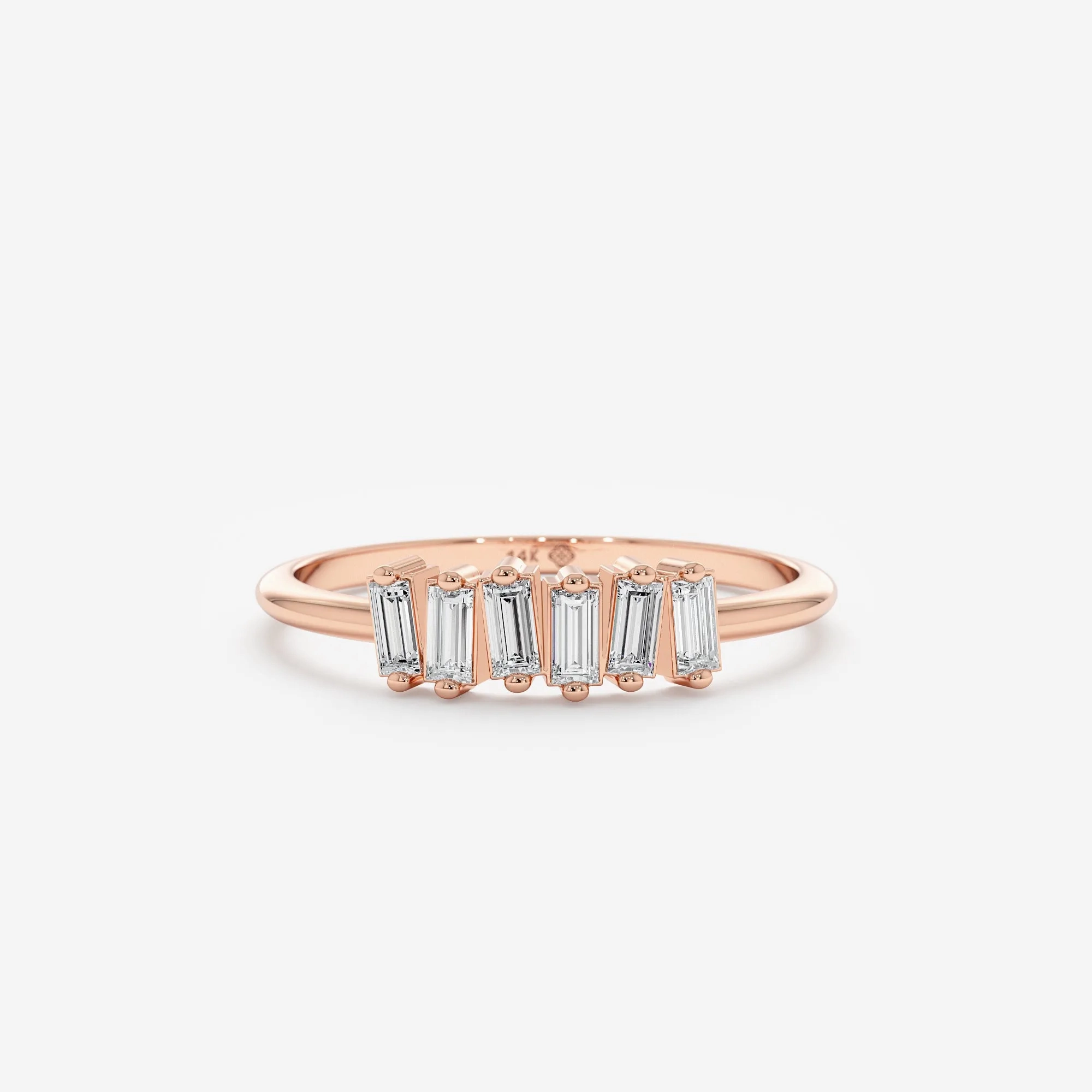 Tilted Diamond Cluster Ring, Helena