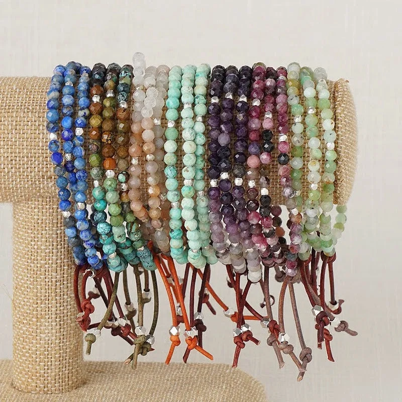 Tiny Mantras Bracelet - Lapis Lazuli | Daily Intention Bracelet