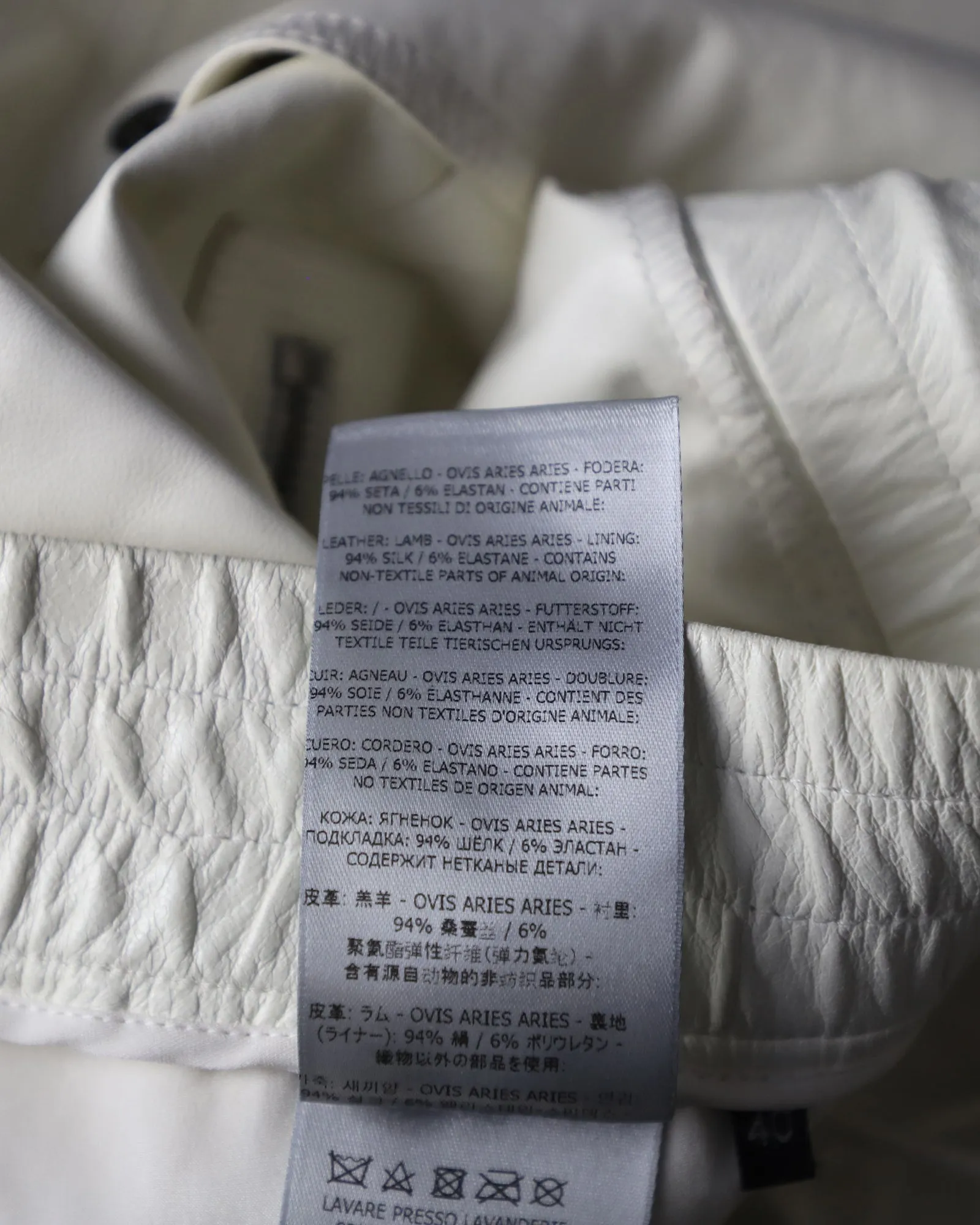 Tom Ford Bundhose aus weißem Leder