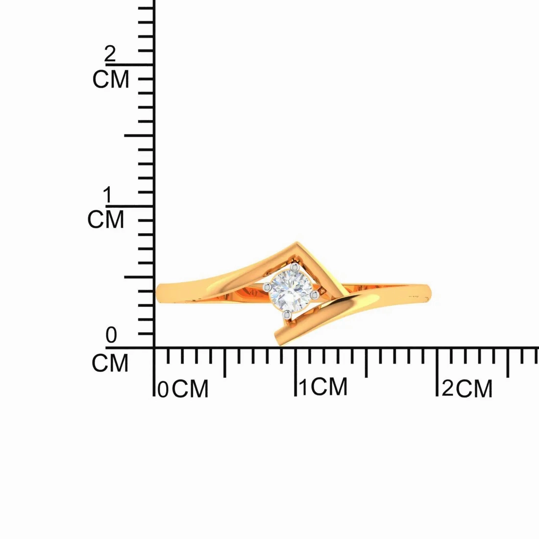 Traditional One Binge Diamond Ring With 18k Gold