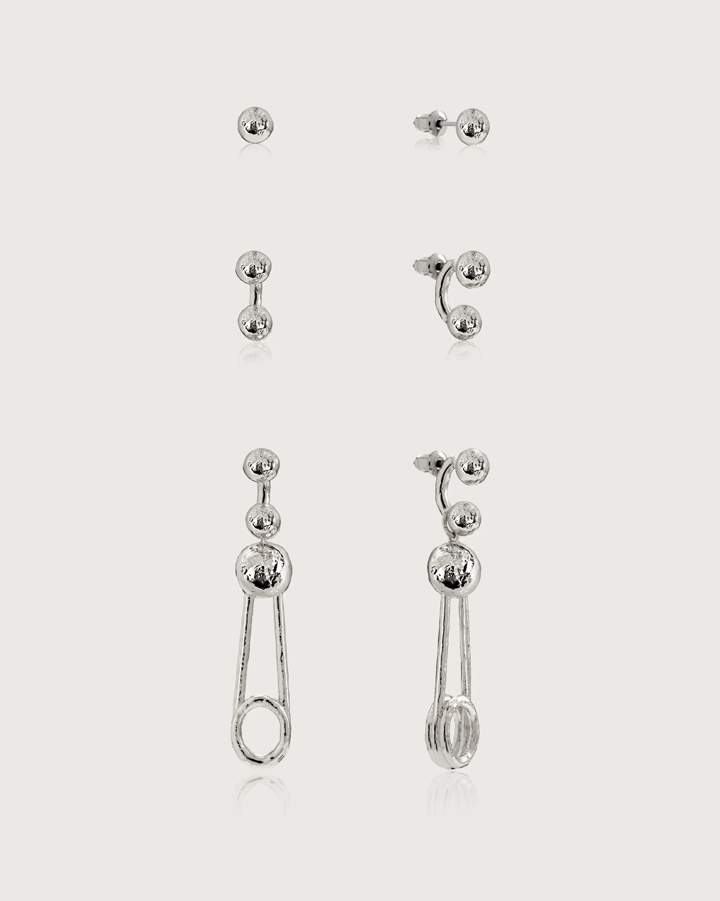 Trea Earrings in Silver