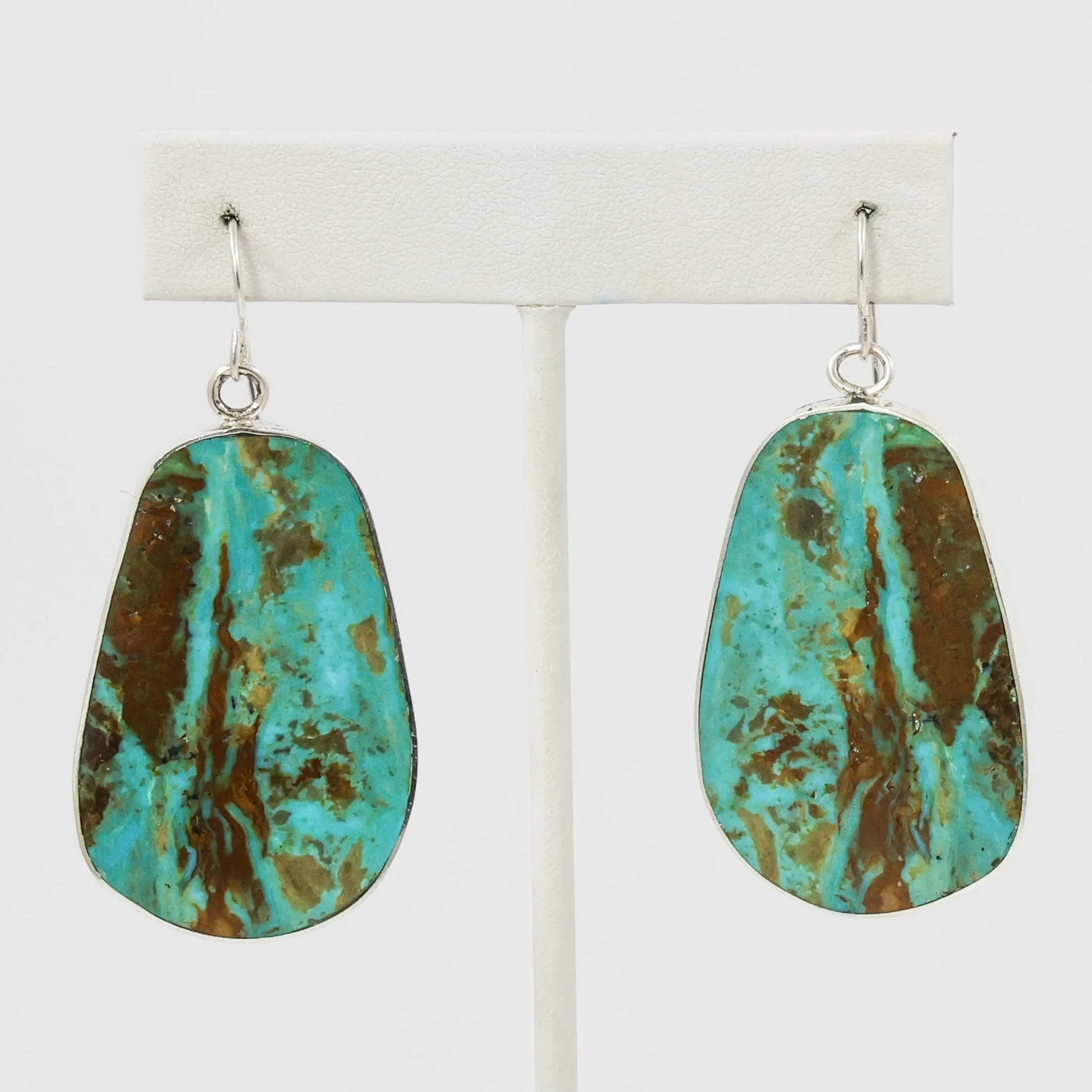 Turquoise Slab Earrings