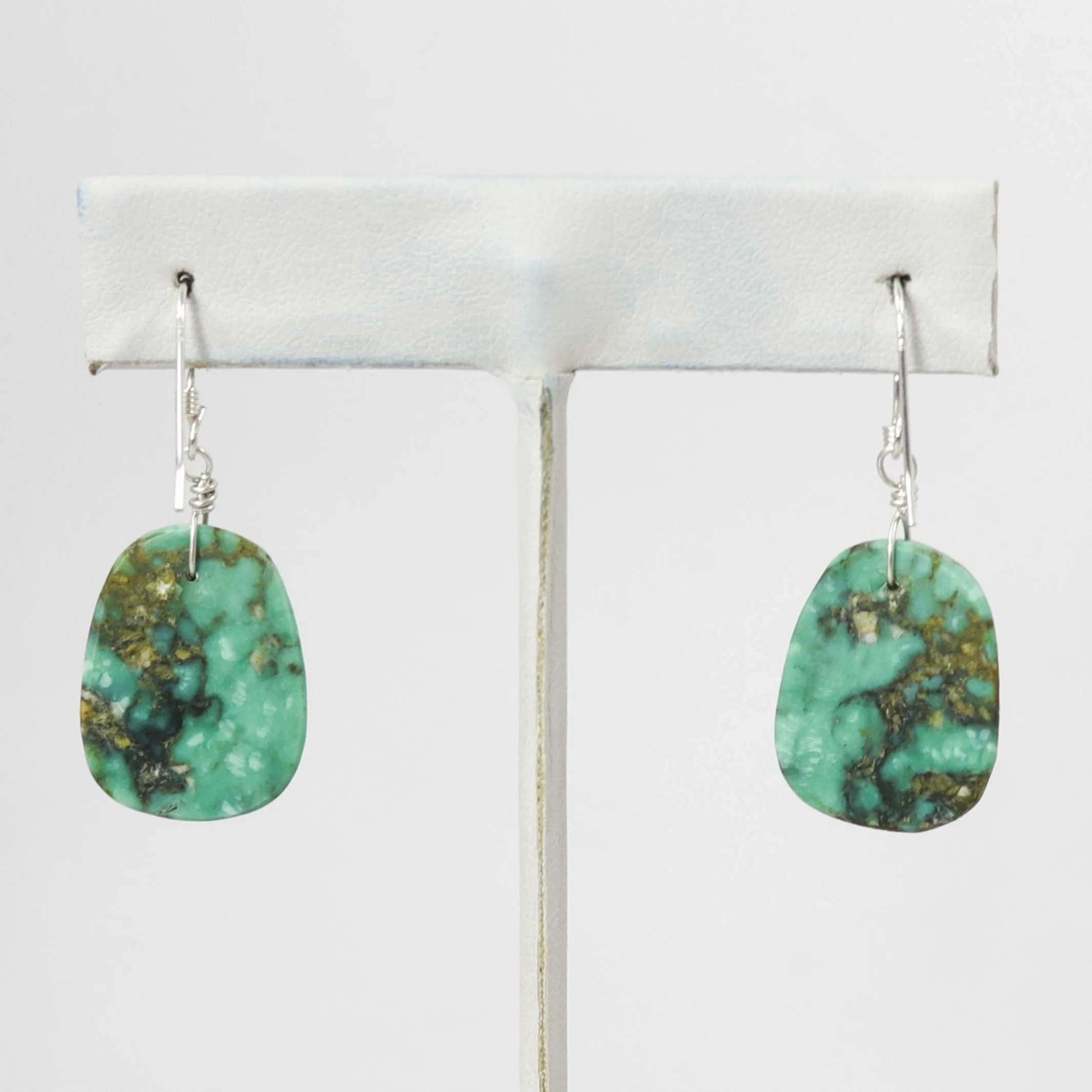 Turquoise Slab Earrings