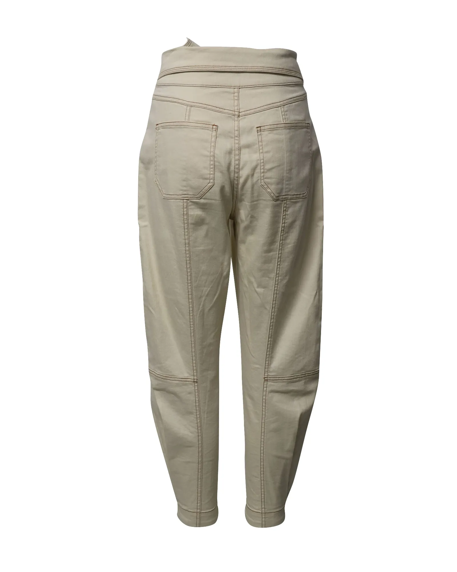 Ulla Johnson Storm Jeans in Creme-Baumwolle