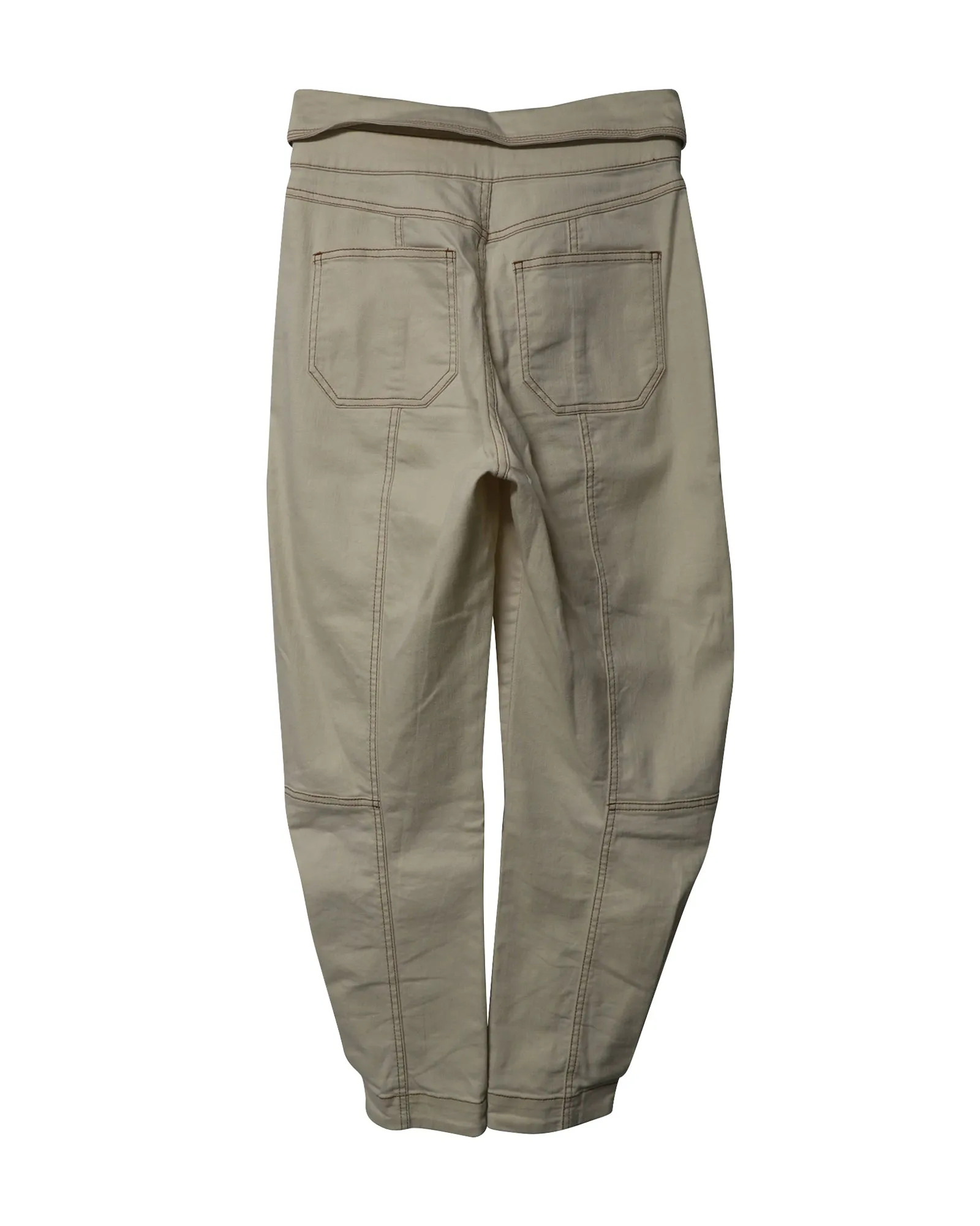 Ulla Johnson Storm Jeans in Creme-Baumwolle