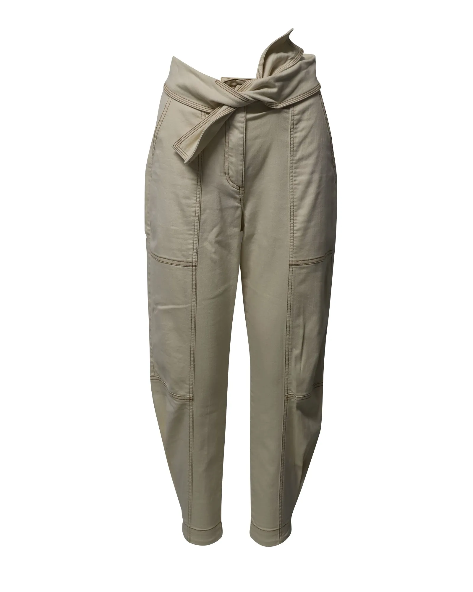Ulla Johnson Storm Jeans in Creme-Baumwolle