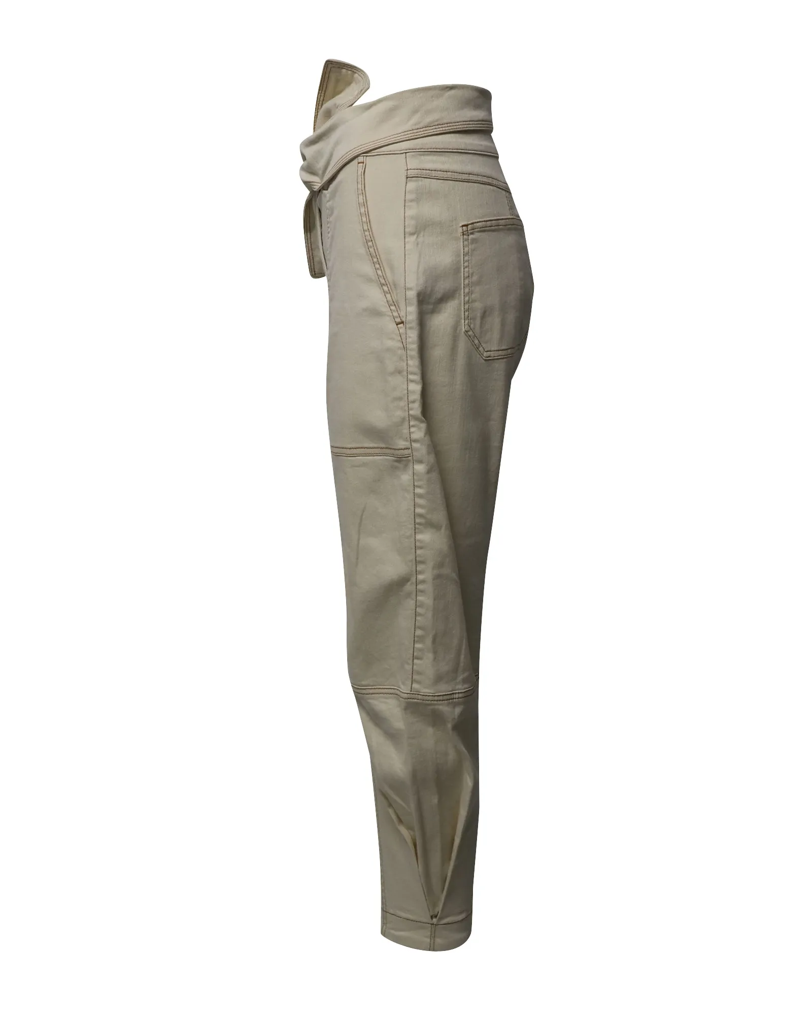 Ulla Johnson Storm Jeans in Creme-Baumwolle