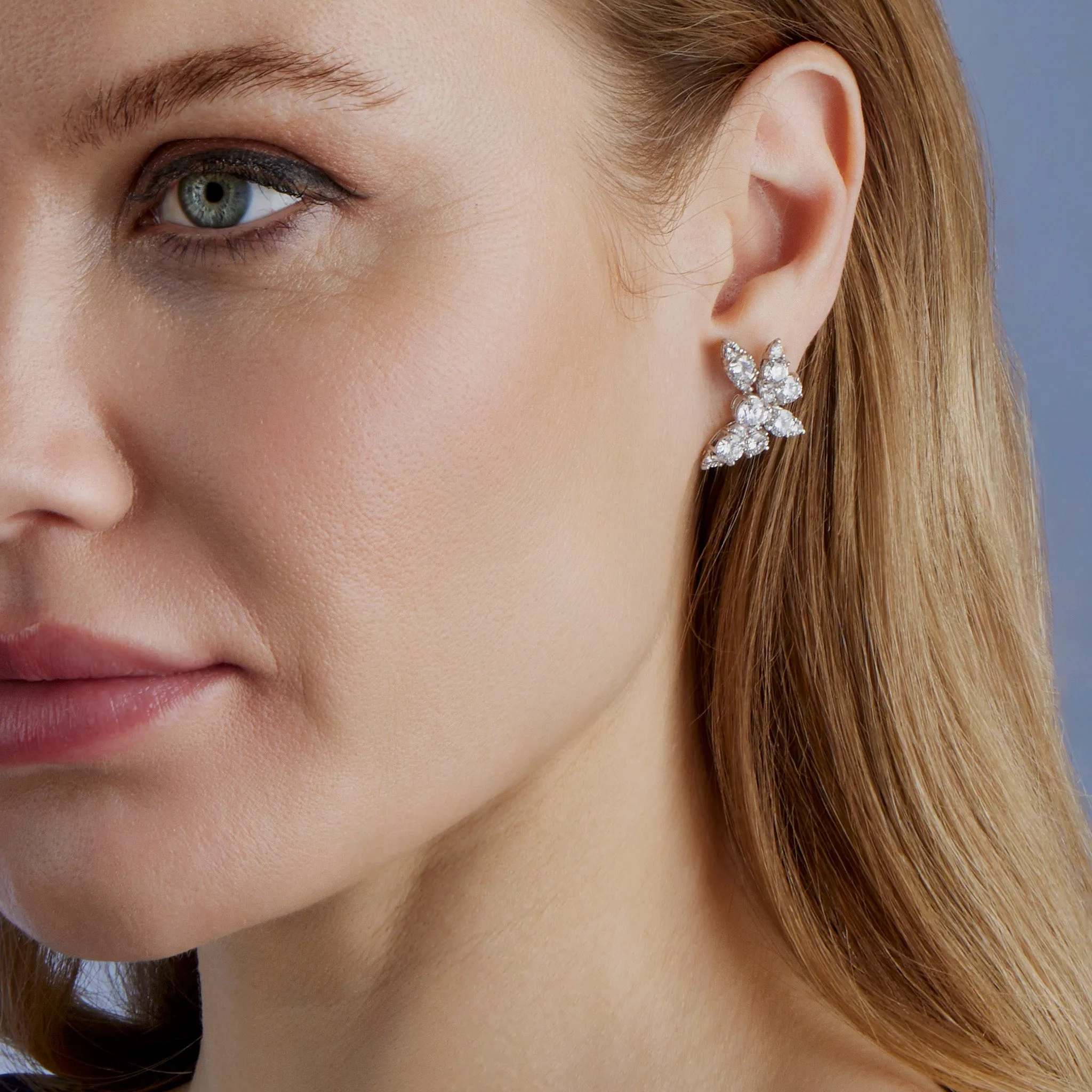 Van Cleef &amp; Arpels 1960s Diamond Clip Earrings